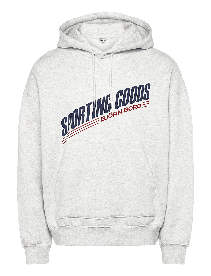 Björn Borg - BORG OVERSIZED HOODIE - sweatshirts - ultra light grey melange - 1