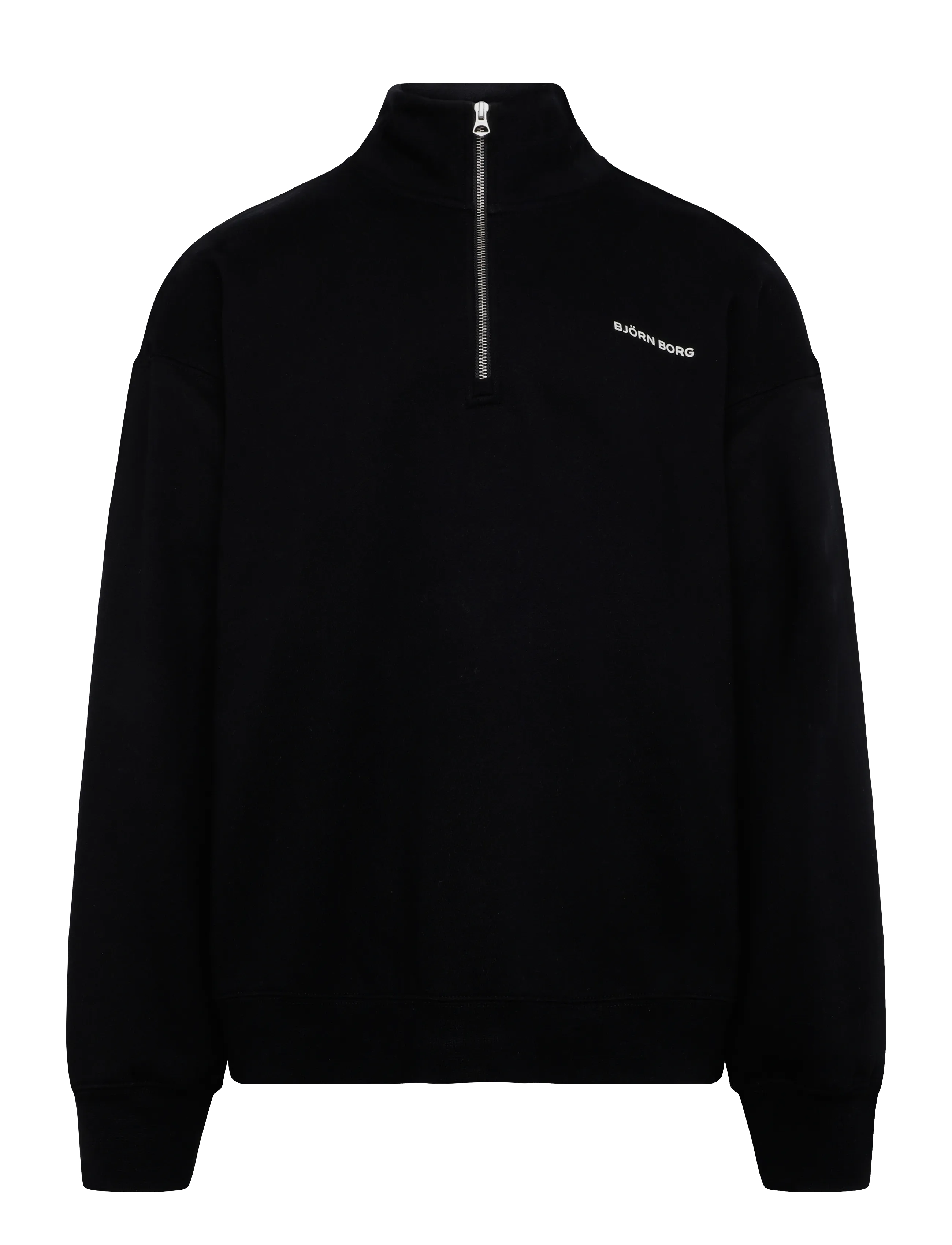 Björn Borg BORG OVERSIZED HALF-ZIP - Sweatshirts - BLACK BEAUTY / black