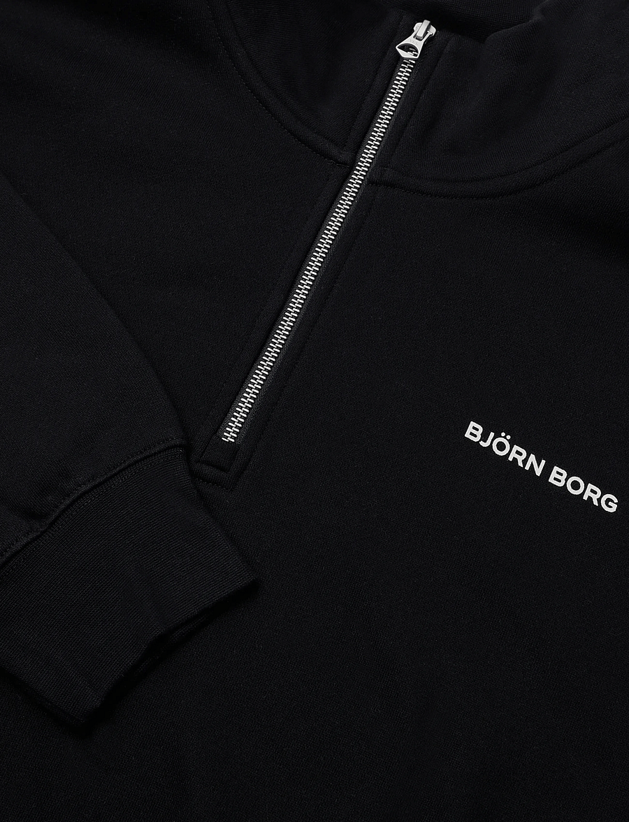 Björn Borg - BORG OVERSIZED HALF-ZIP - oberteile - black beauty - 2