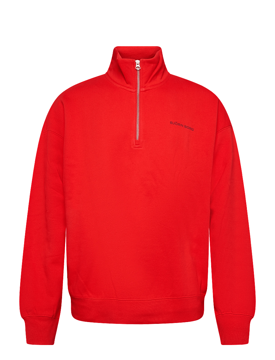 Björn Borg - BORG OVERSIZED HALF-ZIP - tops - flame scarlet - 0