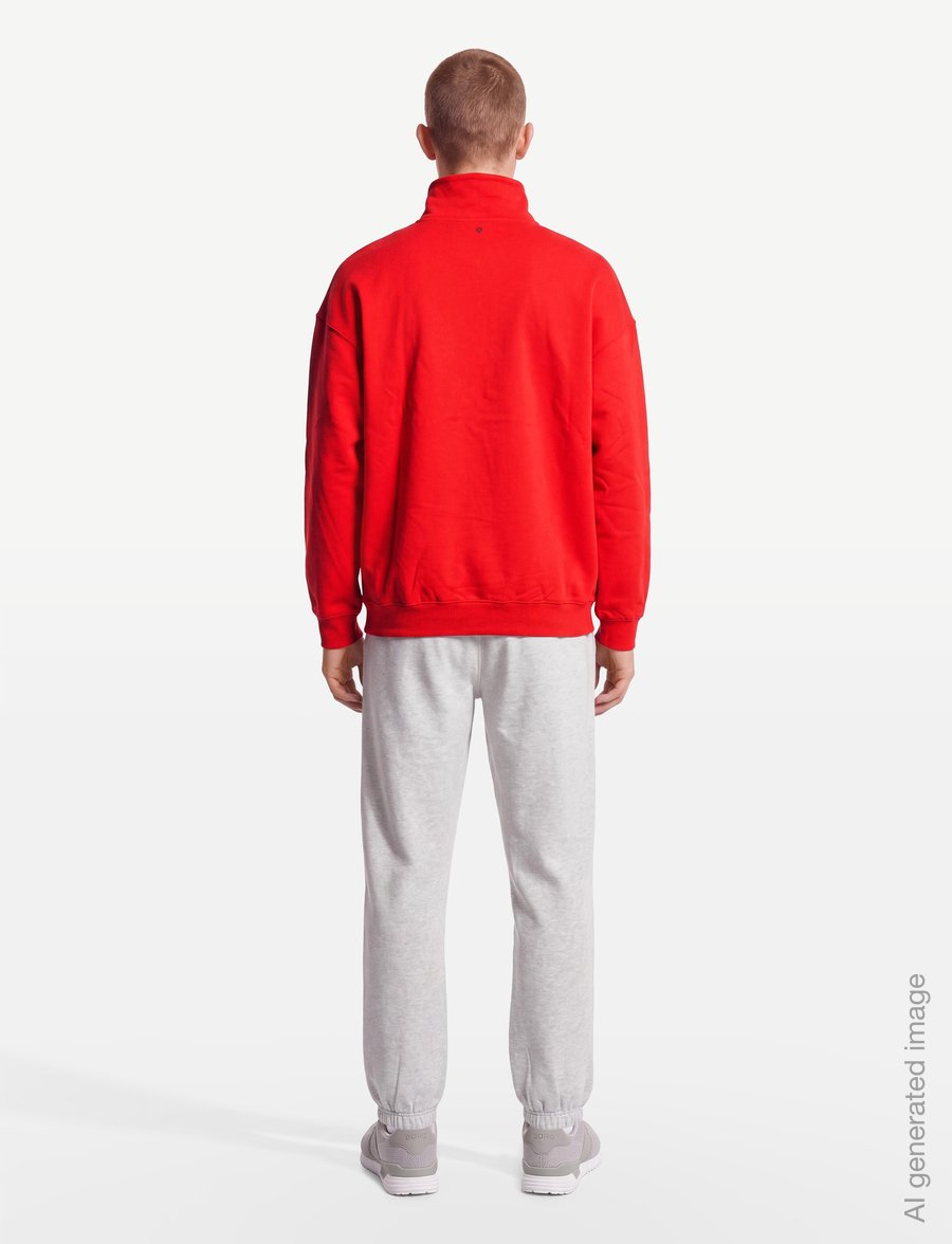 Björn Borg - BORG OVERSIZED HALF-ZIP - overdele - flame scarlet - 4