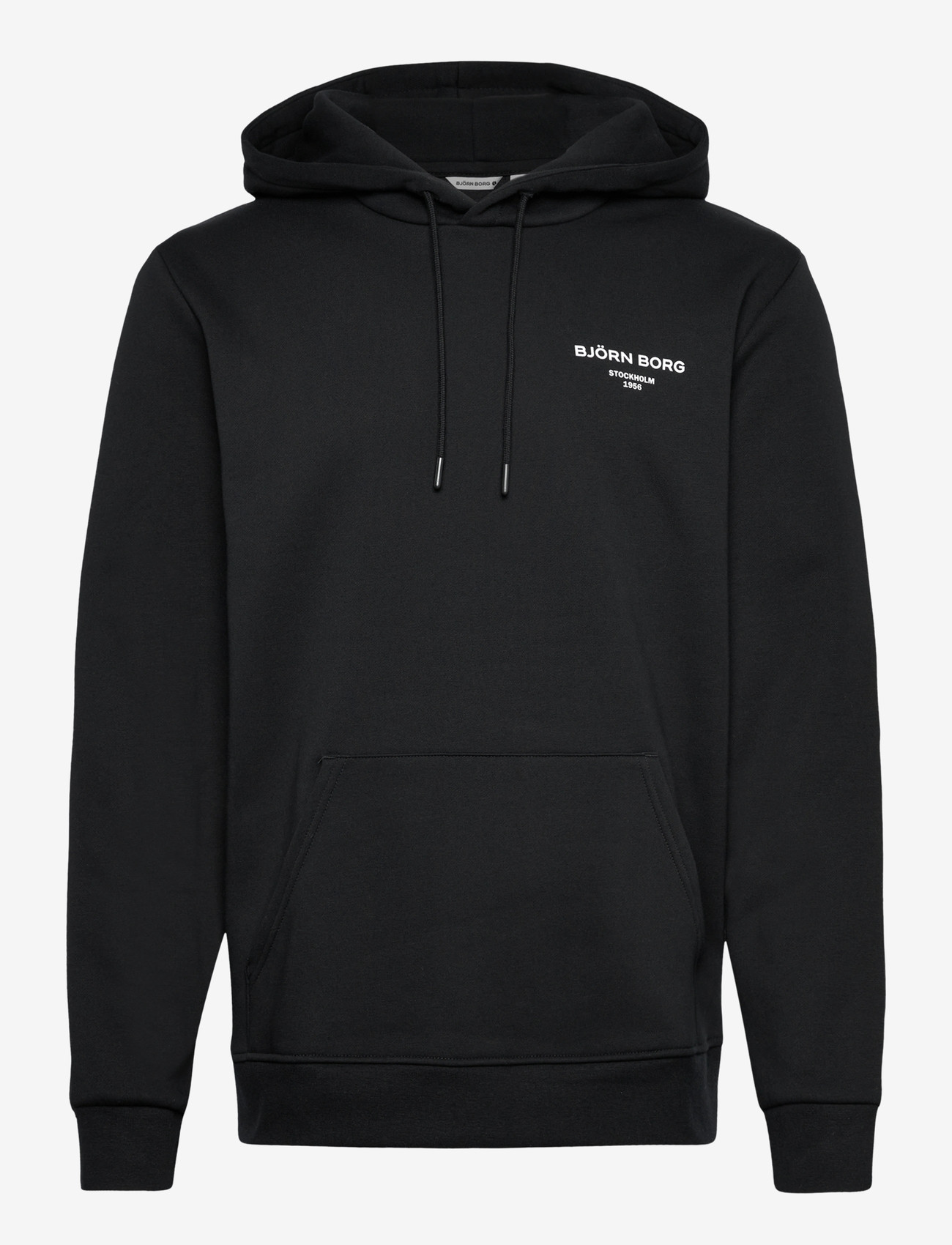 Björn Borg - BORG ESSENTIAL 1 HOODIE - huvtröjor - black beauty - 0