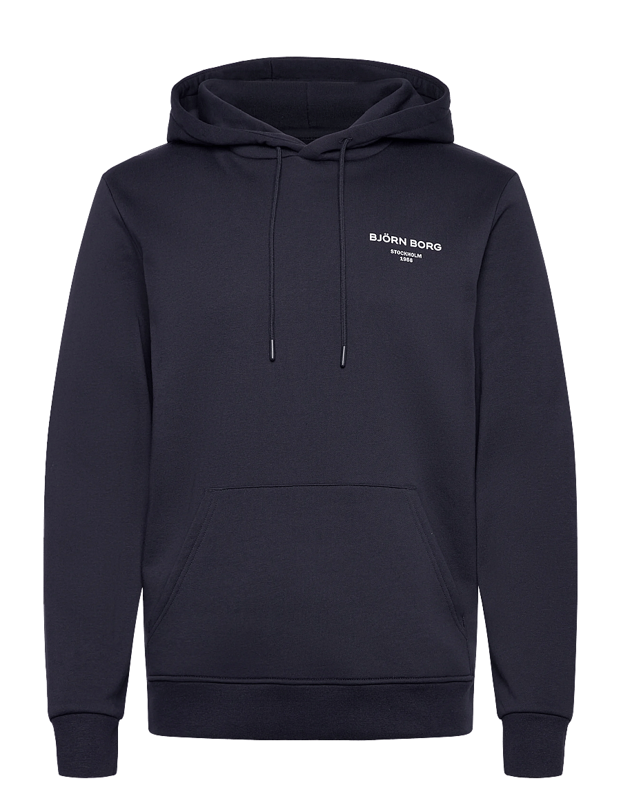 Björn Borg - BORG ESSENTIAL 1 HOODIE - toppar - night sky - 1