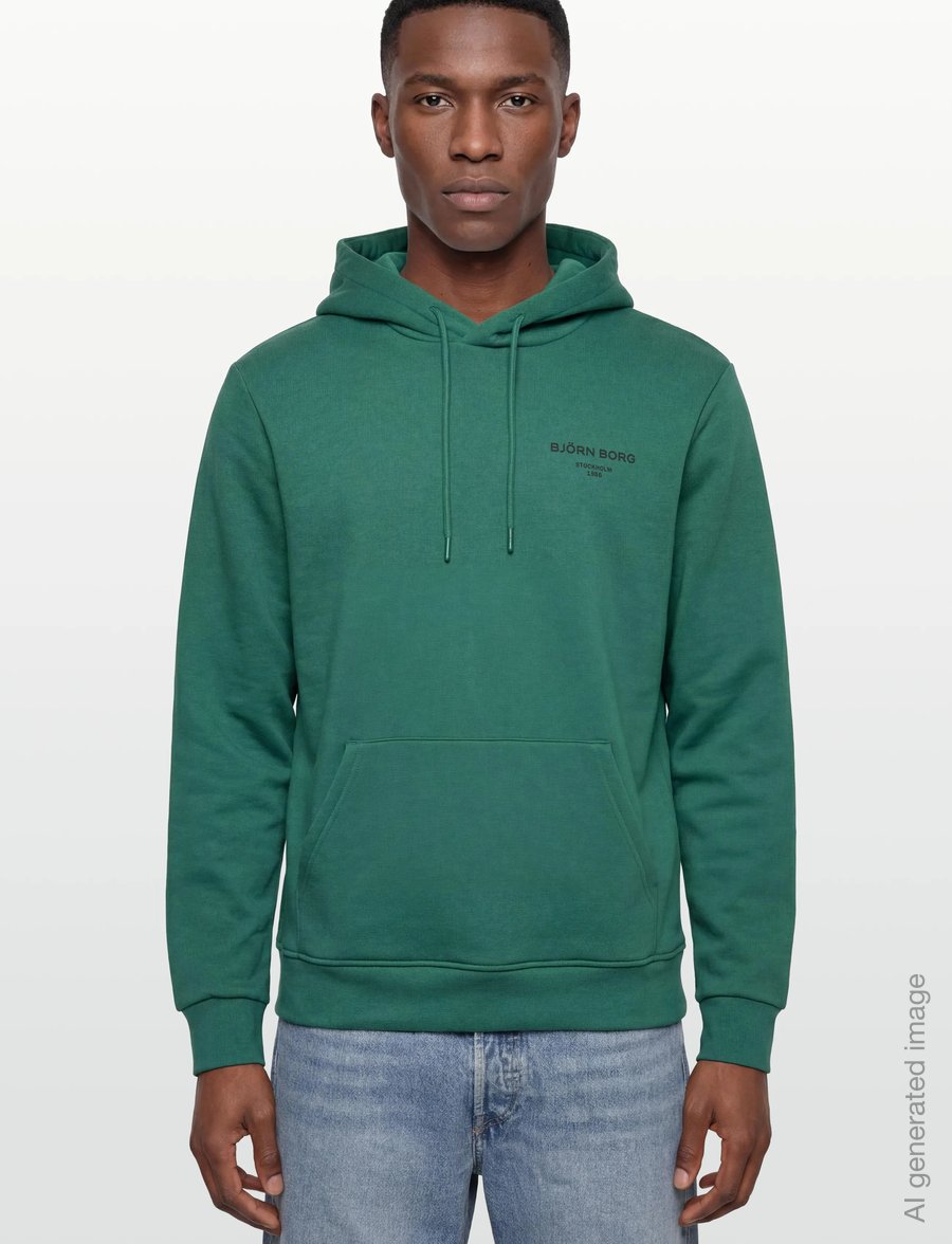 Björn Borg - BORG ESSENTIAL 1 HOODIE - overdele - posy green - 3