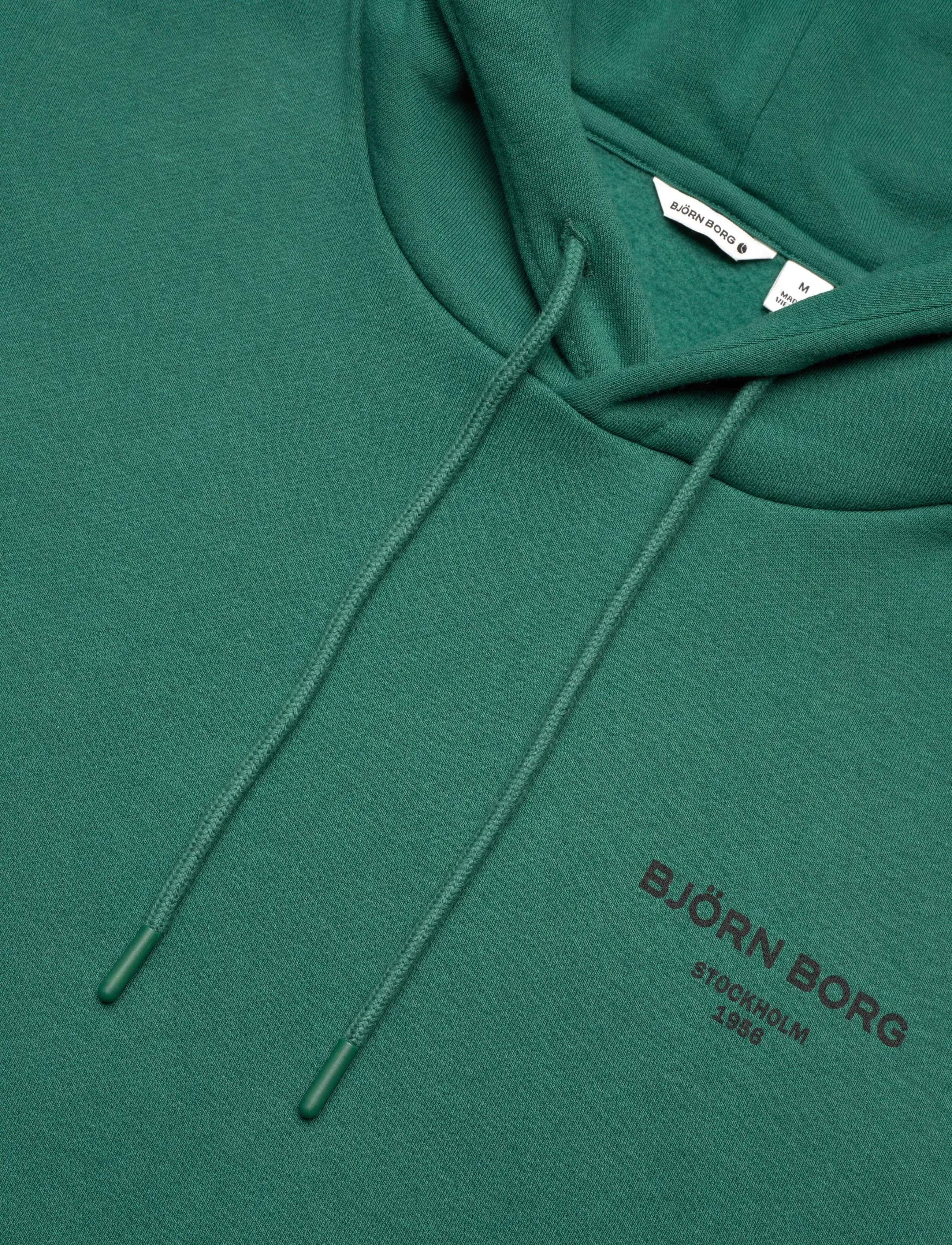 Björn Borg - BORG ESSENTIAL 1 HOODIE - tops - posy green - 5