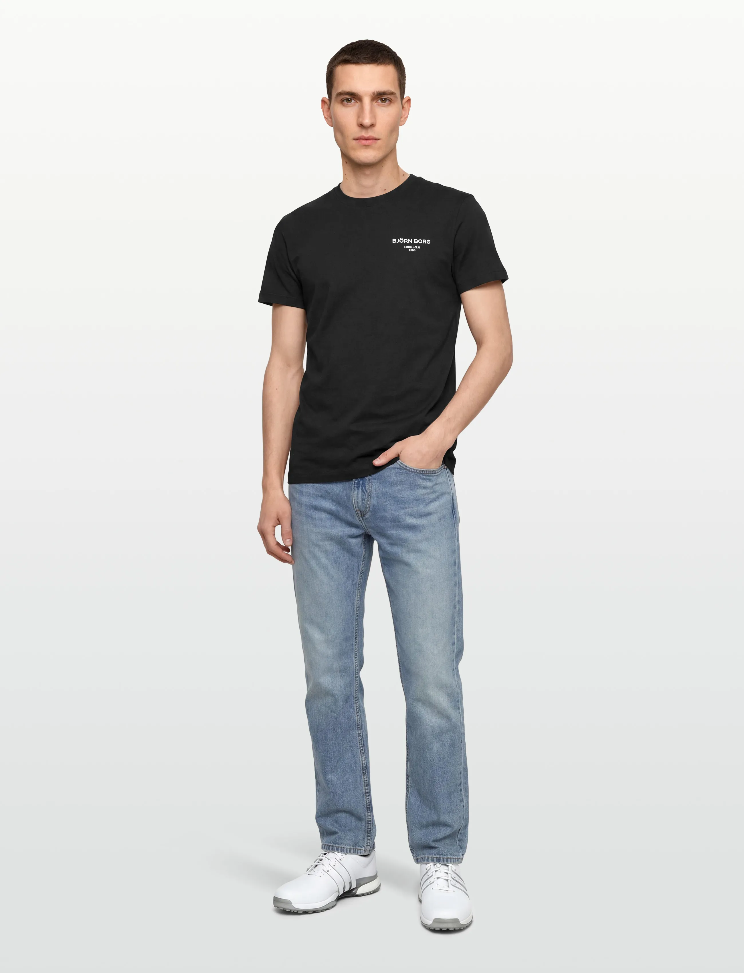 Björn Borg - BORG ESSENTIAL 1 T-SHIRT - lowest prices - black beauty - 0