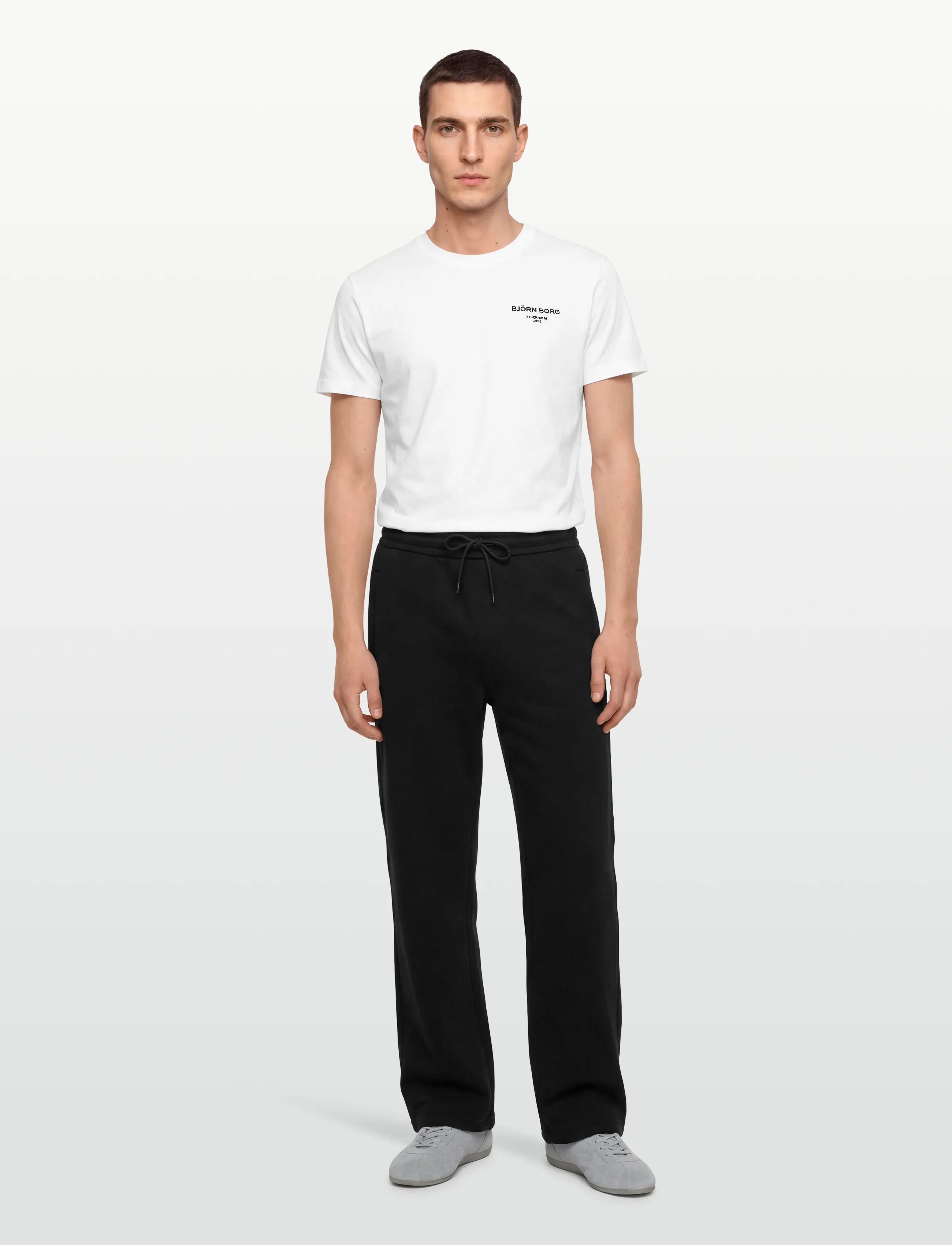 Björn Borg Borg Essential 1 T-Shirt, Mænd, Essential T-Shirt, Hvid, Str: M