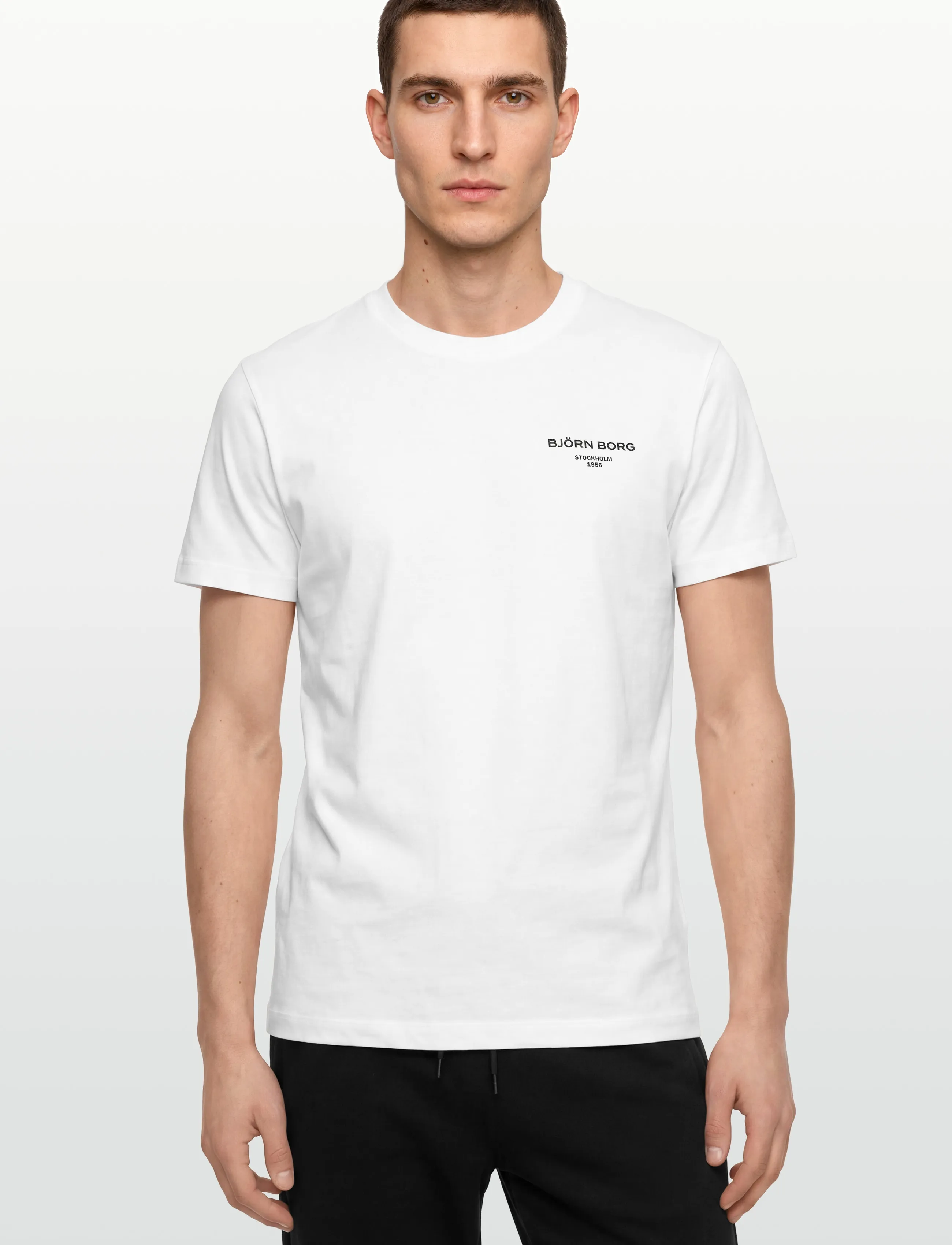 Björn Borg - BORG ESSENTIAL 1 T-SHIRT - laveste priser - brilliant white - 3