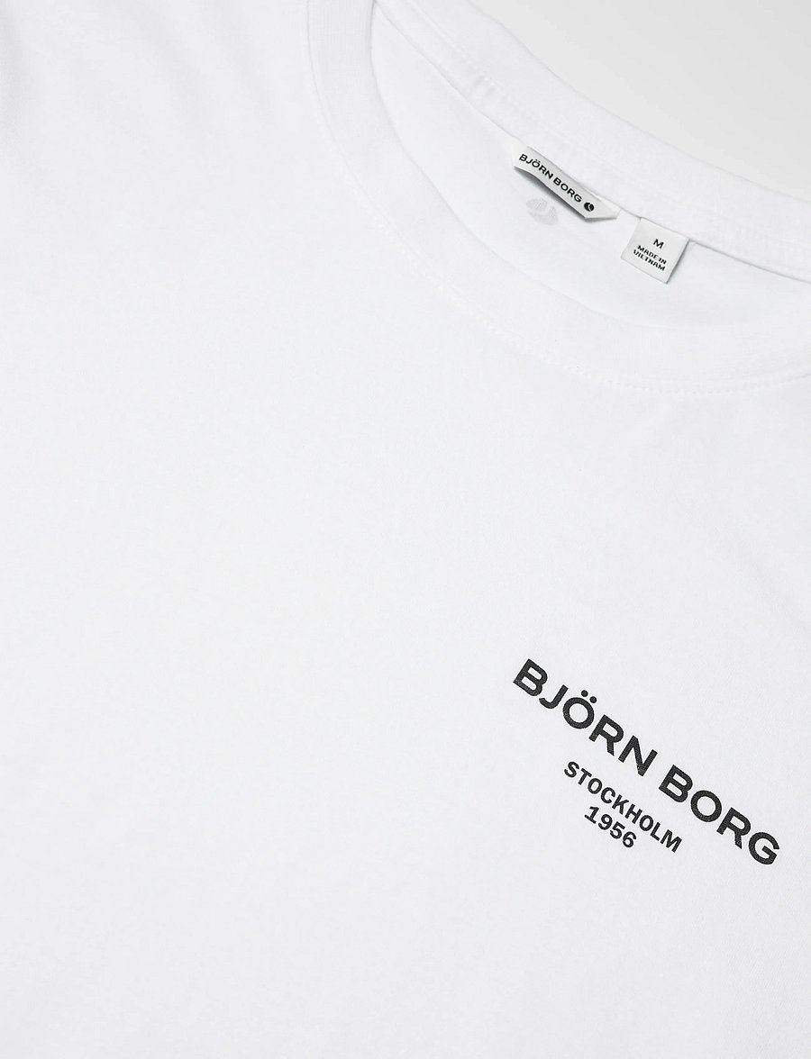 Björn Borg - BORG ESSENTIAL 1 T-SHIRT - tops & t-shirts - brilliant white - 5