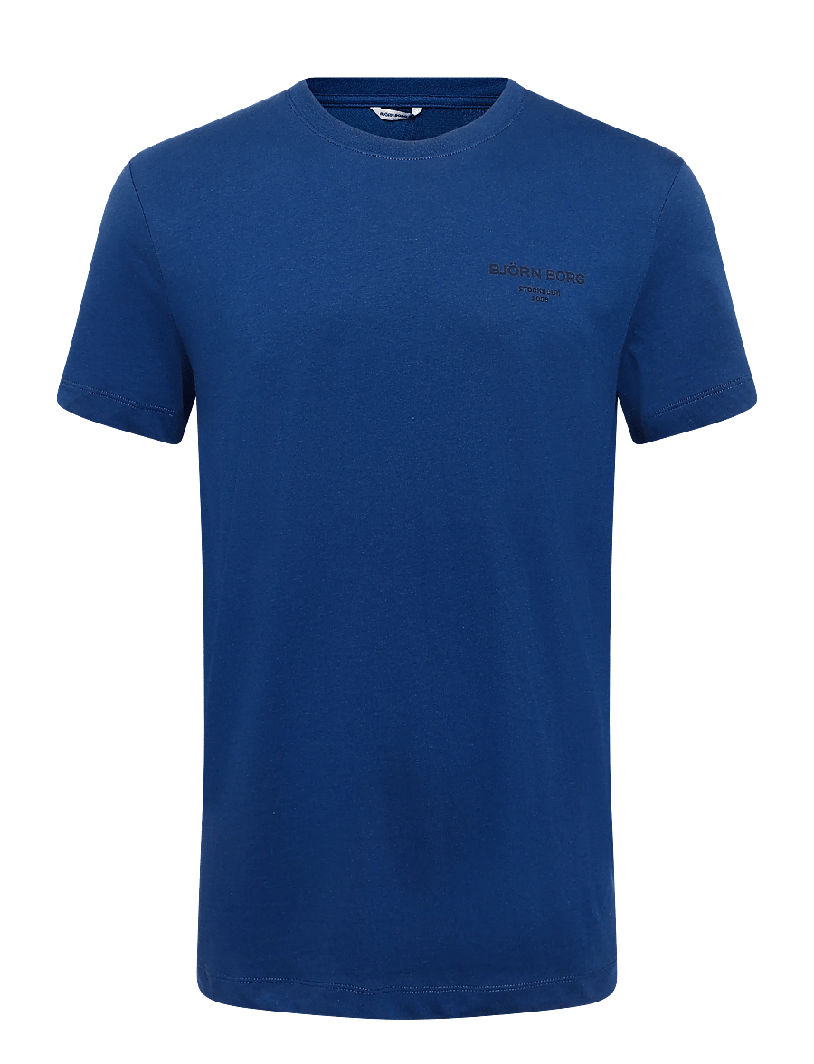 Björn Borg - BORG ESSENTIAL 1 T-SHIRT - oberteile & t-shirts - estate blue - 0