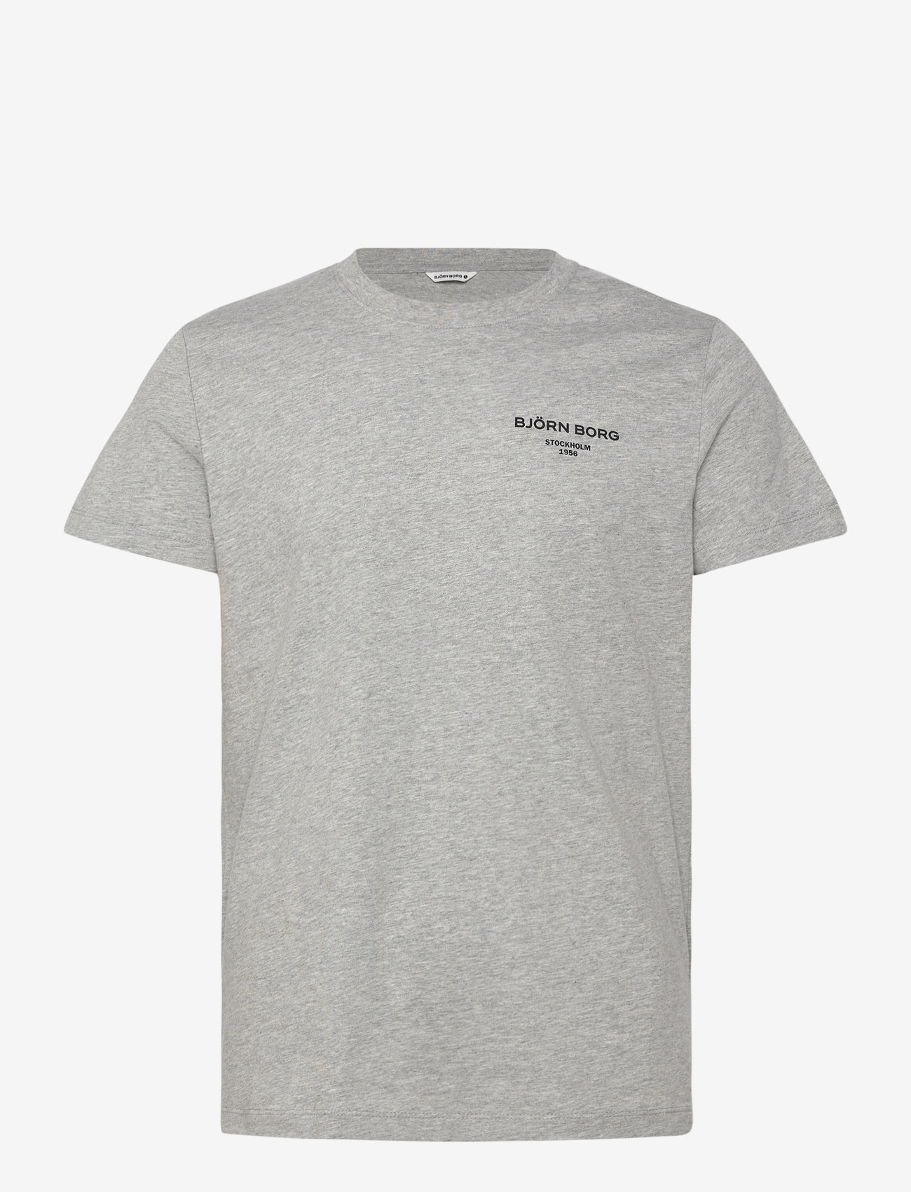 Björn Borg - BORG ESSENTIAL 1 T-SHIRT - alussärgid ja t-särgid - light grey melange - 0