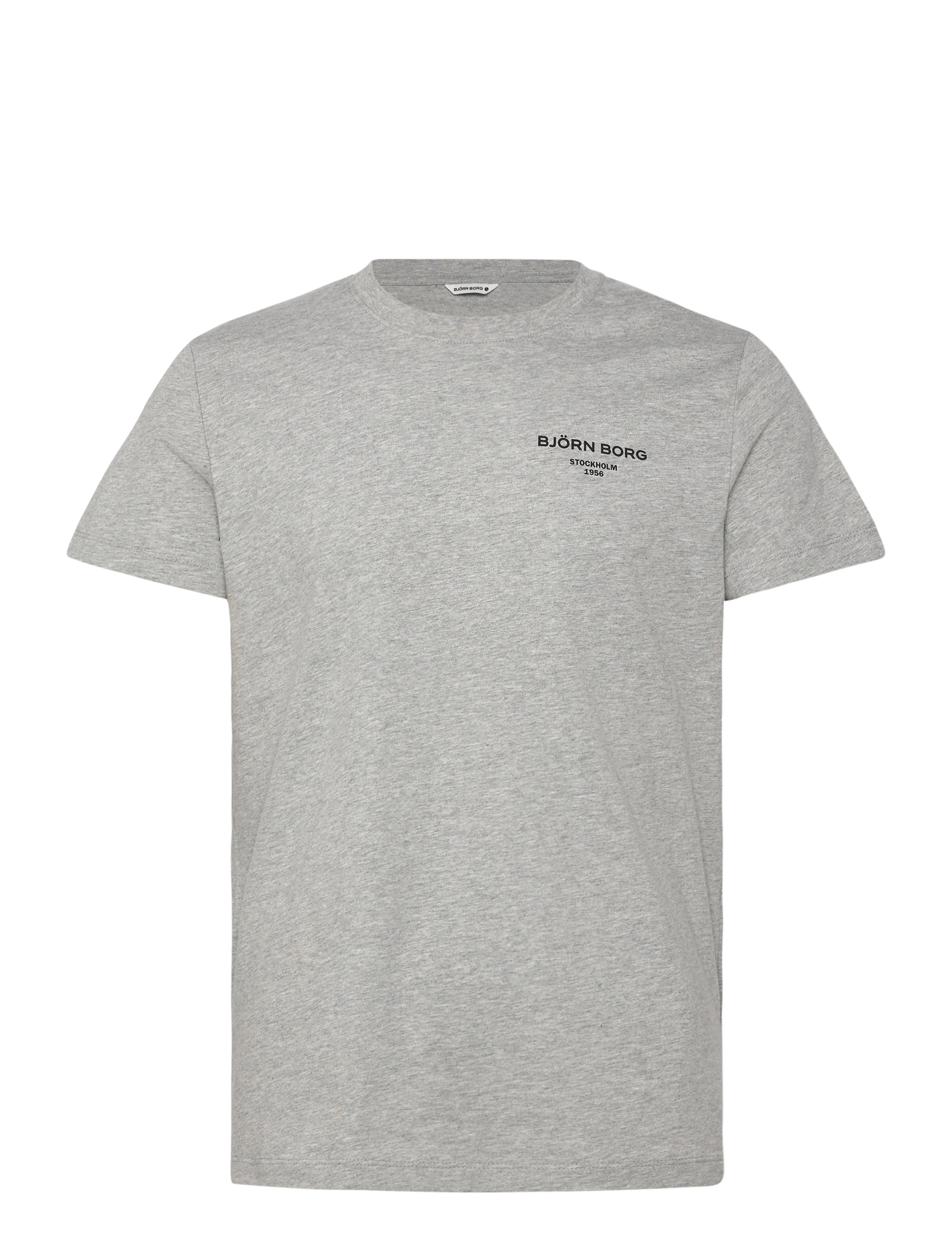Björn Borg BORG ESSENTIAL 1 T-SHIRT - Clothing - LIGHT GREY MELANGE / grey