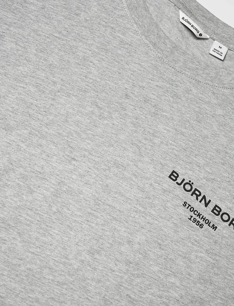 Björn Borg - BORG ESSENTIAL 1 T-SHIRT - alussärgid ja t-särgid - light grey melange - 2