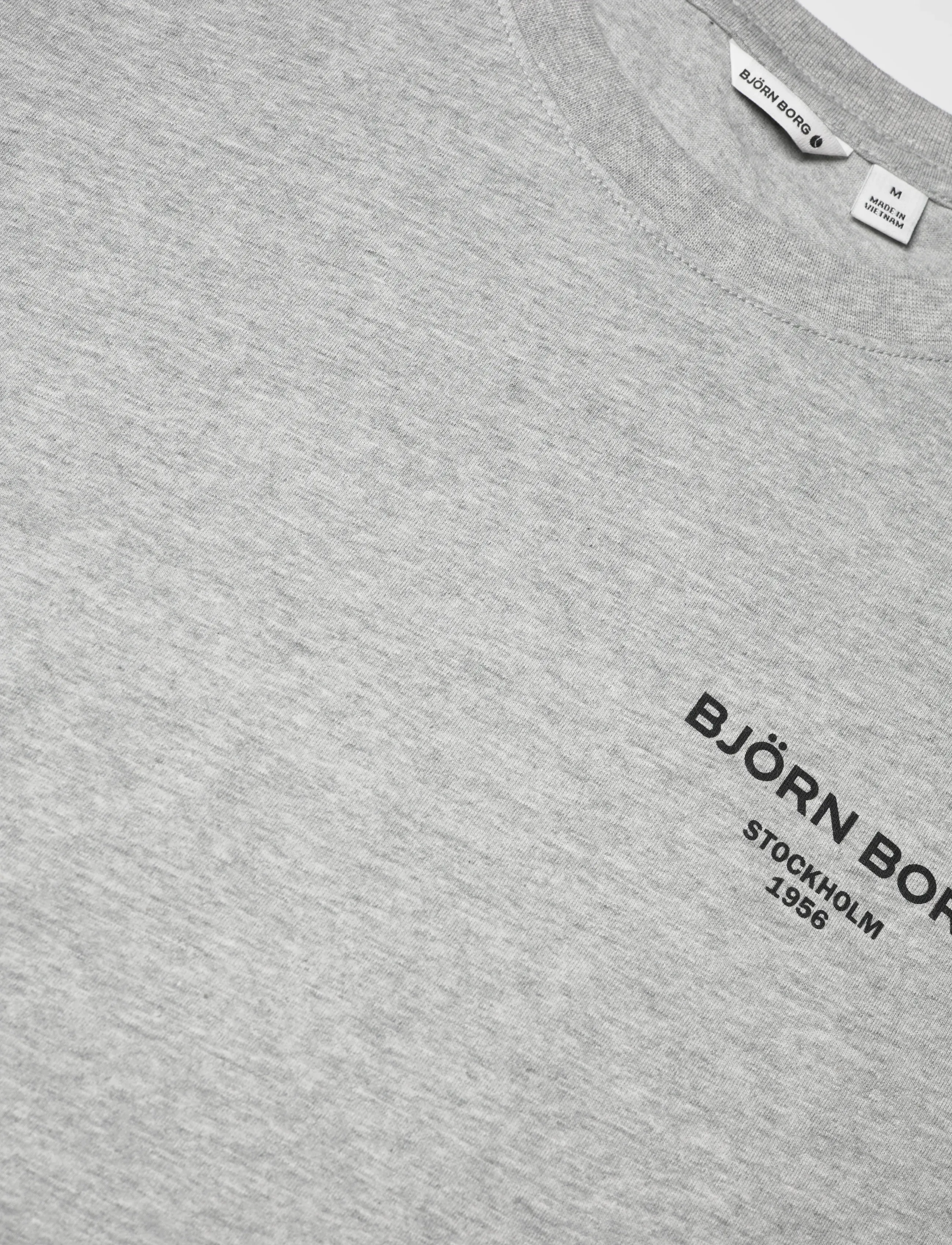 Björn Borg - BORG ESSENTIAL 1 T-SHIRT - laveste priser - light grey melange - 2