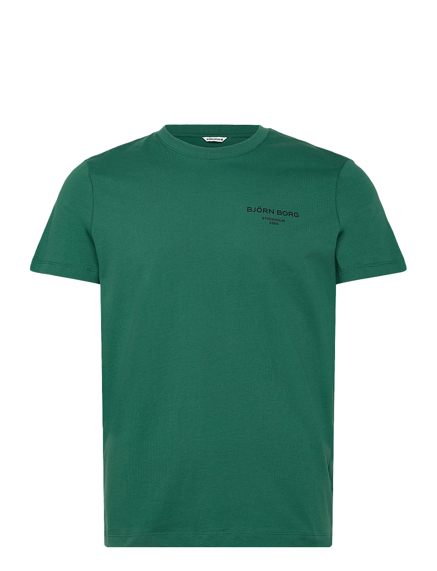 Björn Borg - BORG ESSENTIAL 1 T-SHIRT - t-shirts - posy green - 0