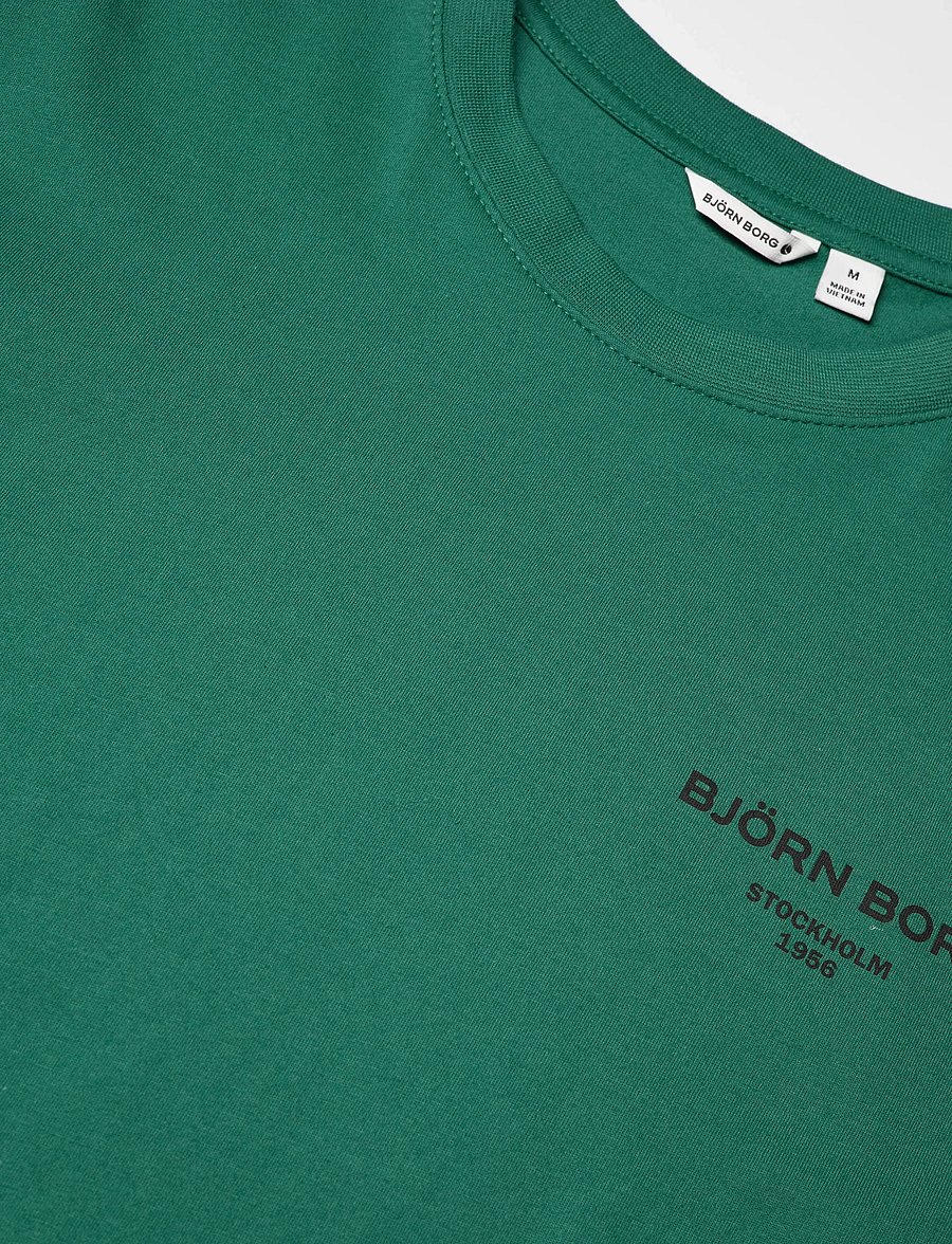 Björn Borg - BORG ESSENTIAL 1 T-SHIRT - t-shirts - posy green - 2