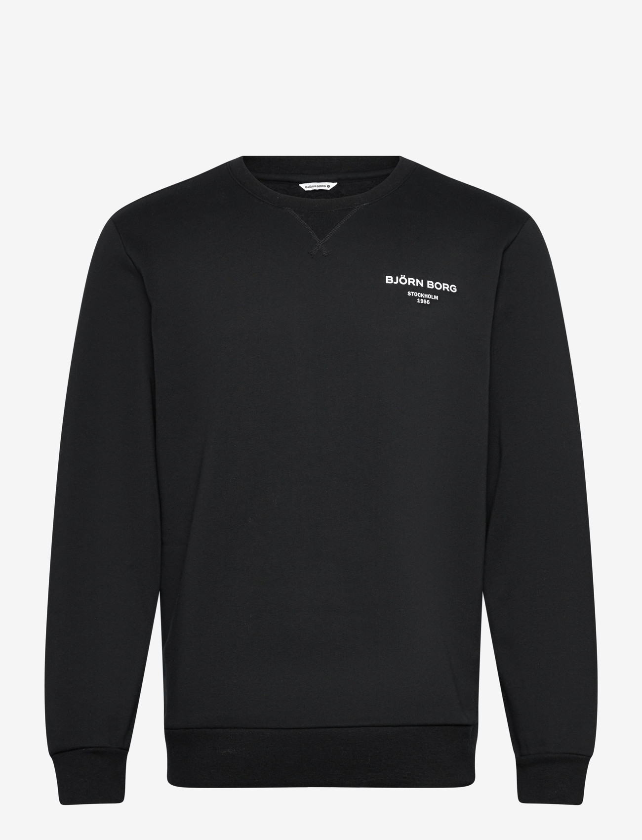 Björn Borg - BORG ESSENTIAL 1 SWEATSHIRT - overdele - black beauty - 0