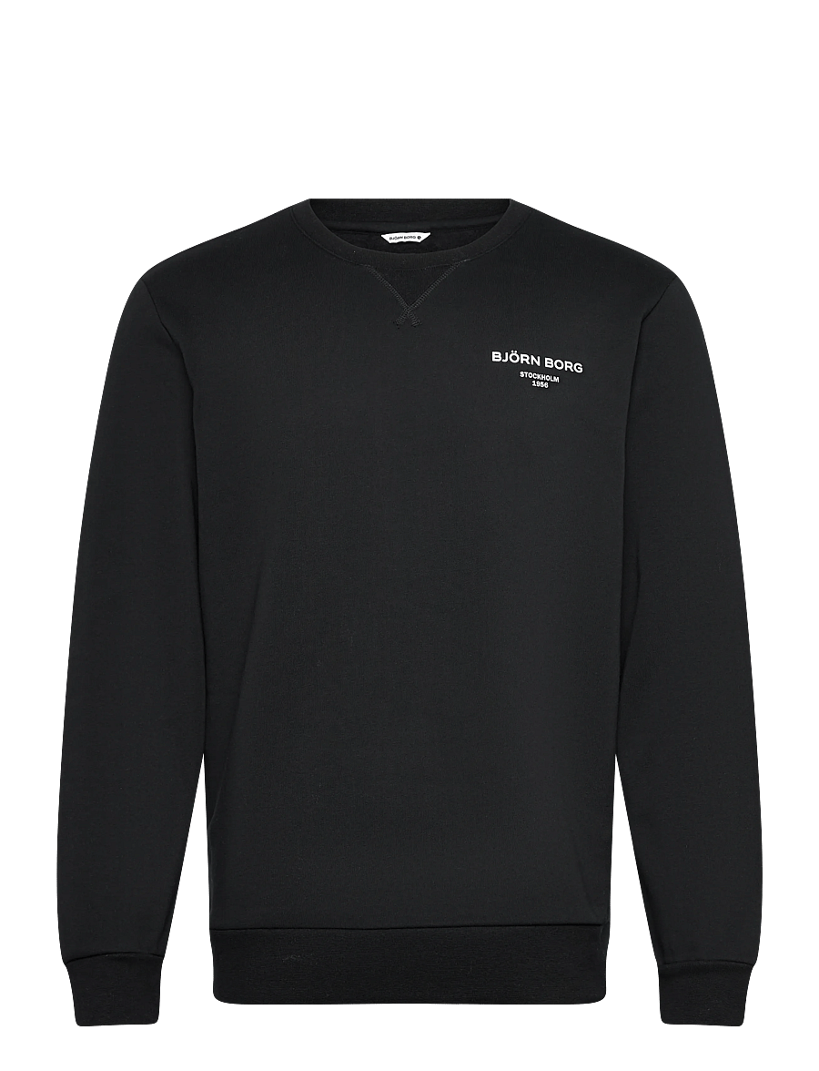 Björn Borg - BORG ESSENTIAL 1 SWEATSHIRT - oberteile - black beauty - 1