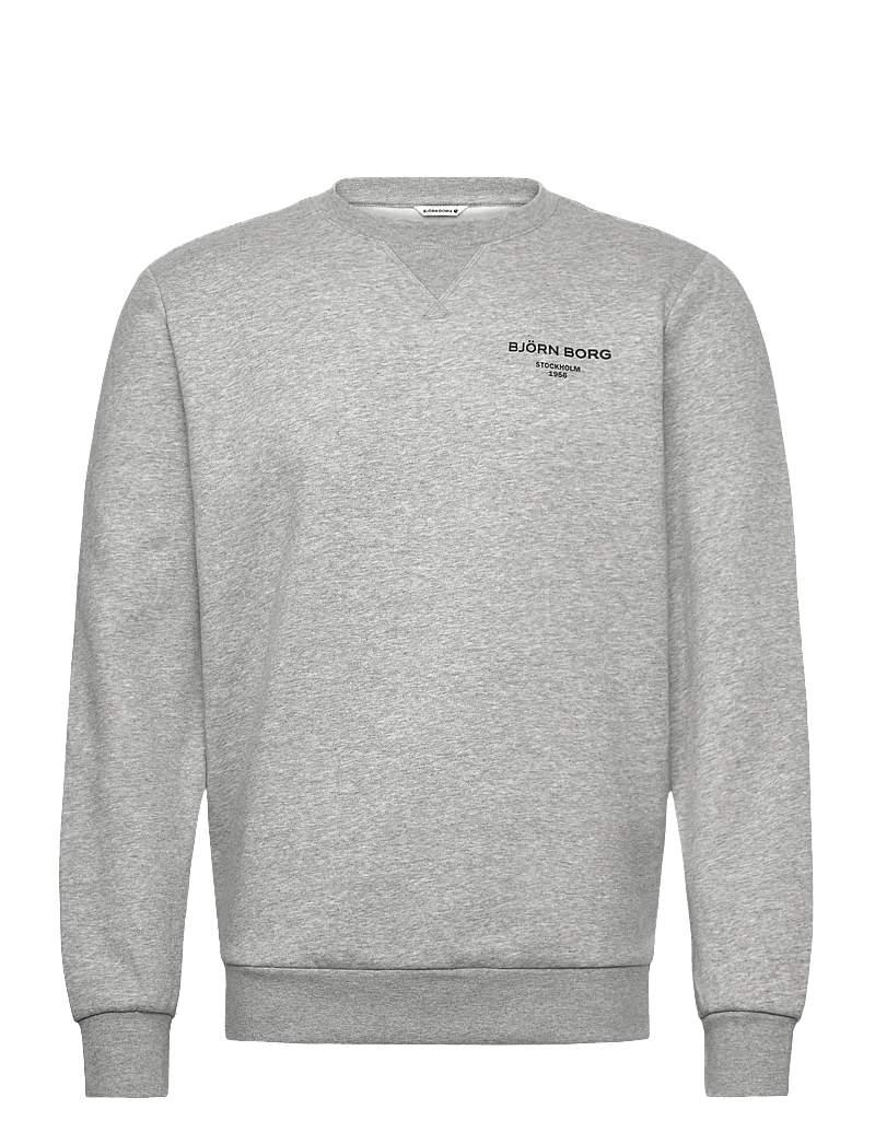 Björn Borg - BORG ESSENTIAL 1 SWEATSHIRT - oberteile - light grey melange - 0