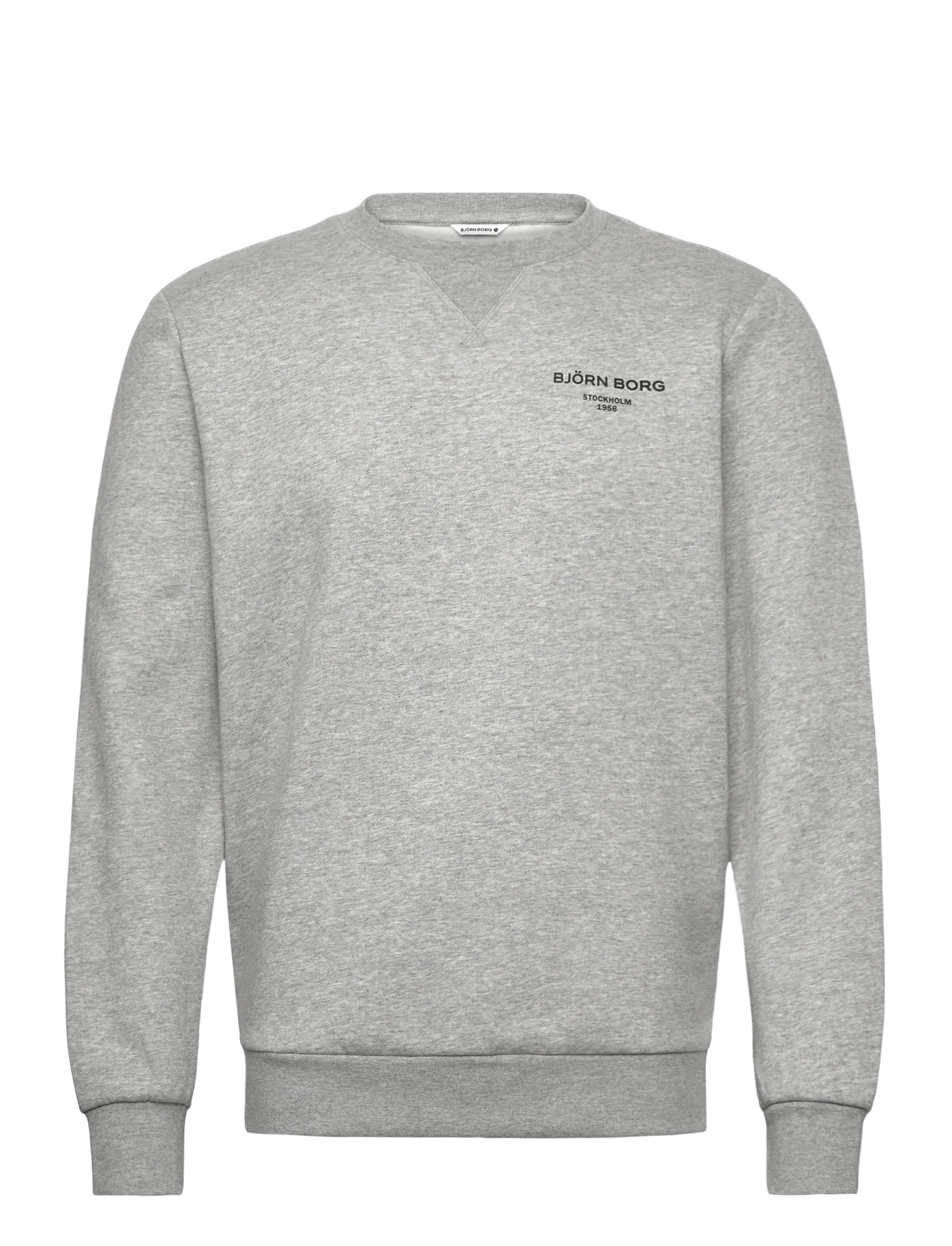 Björn Borg BORG ESSENTIAL 1 SWEATSHIRT - Svetarit - LIGHT GREY MELANGE / grey