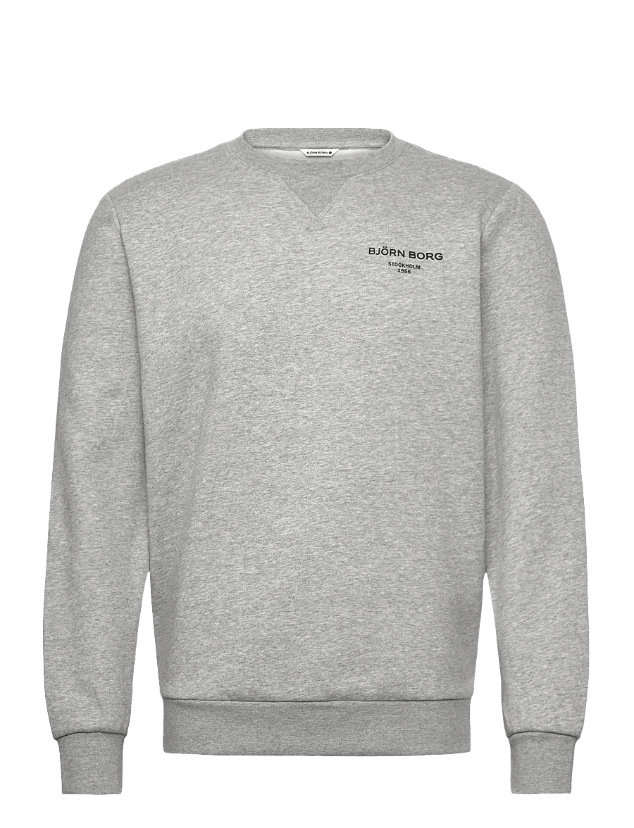 Björn Borg - BORG ESSENTIAL 1 SWEATSHIRT - oberteile - light grey melange - 0
