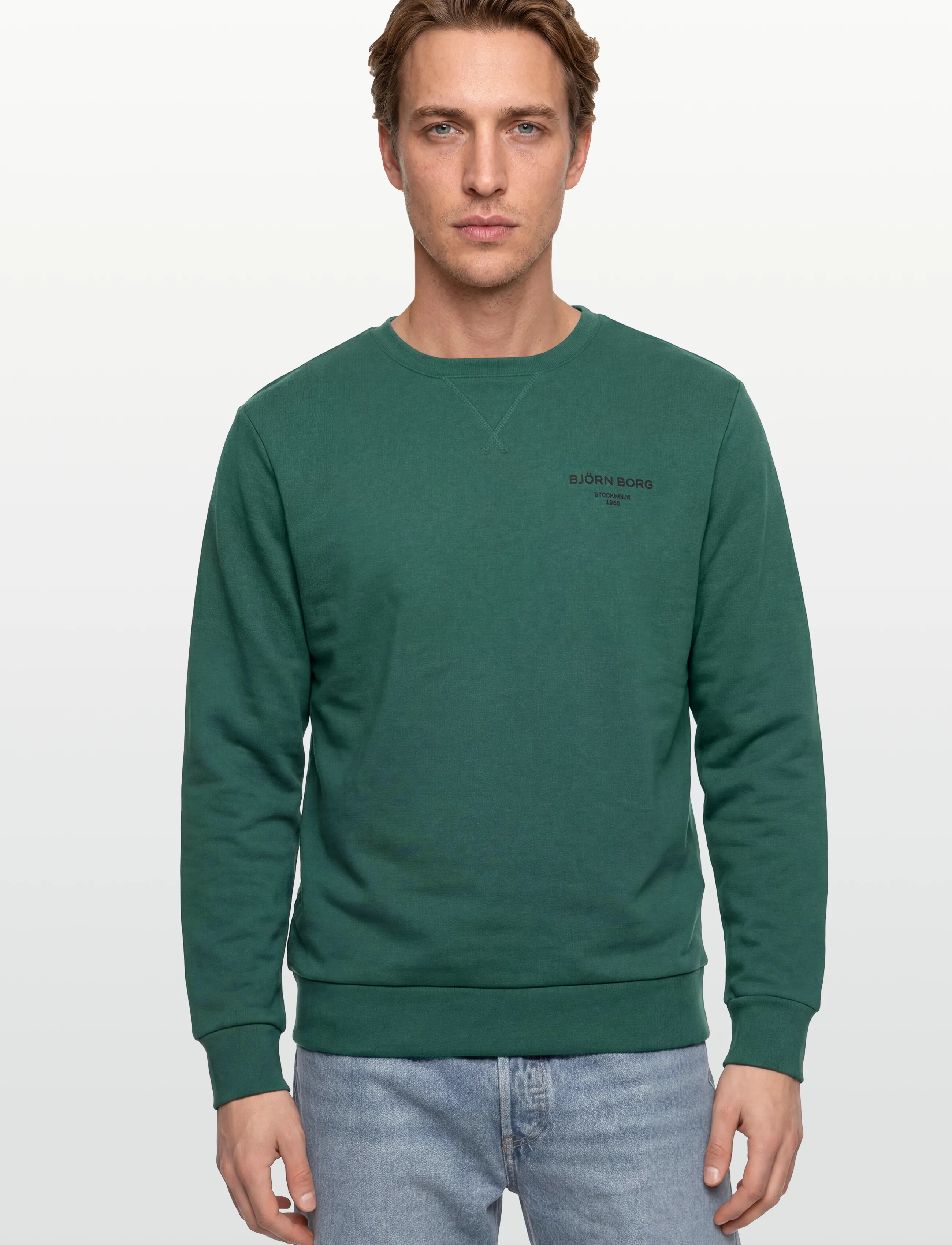 Björn Borg - BORG ESSENTIAL 1 SWEATSHIRT - sport - posy green - 3