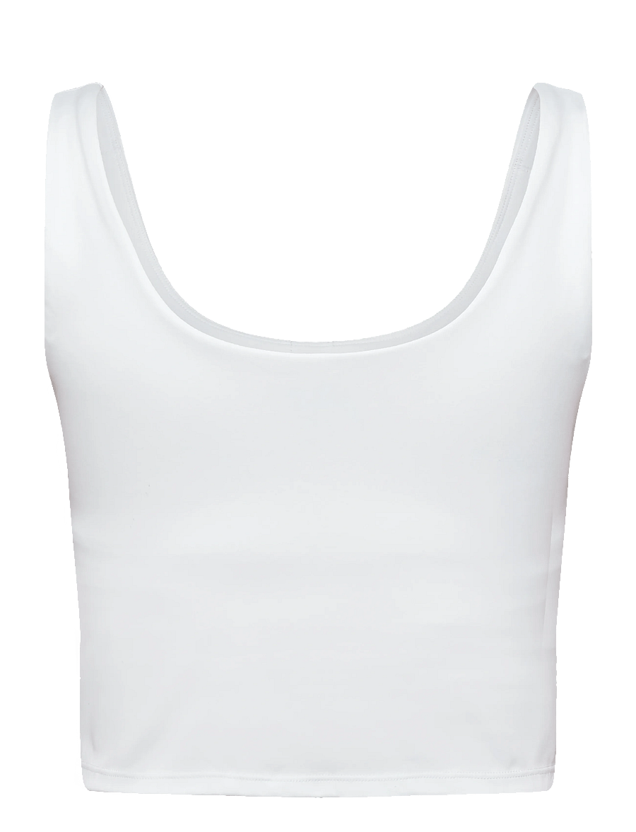 Björn Borg - ACE 2 IN 1 CROPPED TANK - linnen - brilliant white - 1