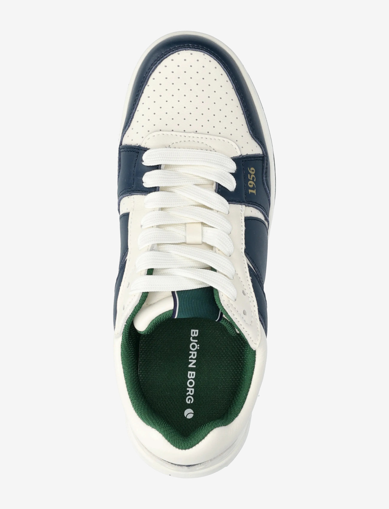 Björn Borg - OLLIE LT - matalavartiset tennarit - off white - navy - green - 3