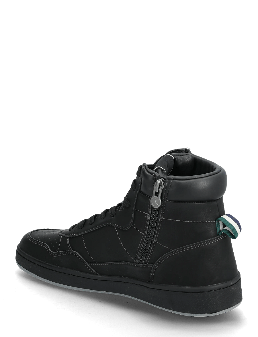 Björn Borg - SLAM HIGH - korkeavartiset tennarit - black - black - 2