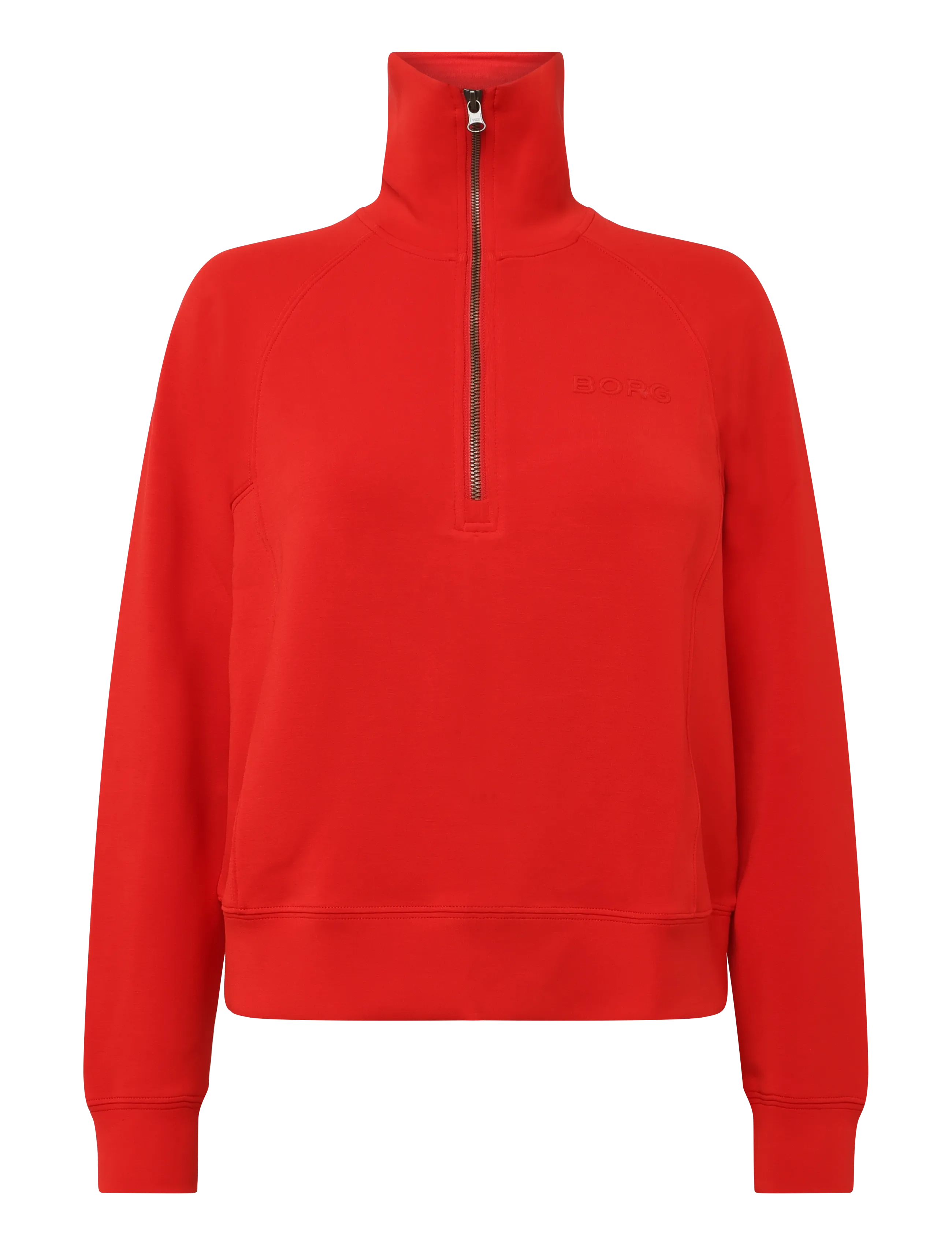 Björn Borg STUDIO SOFT HALFZIP SWEATSHIRT - Riided - FLAME SCARLET / red