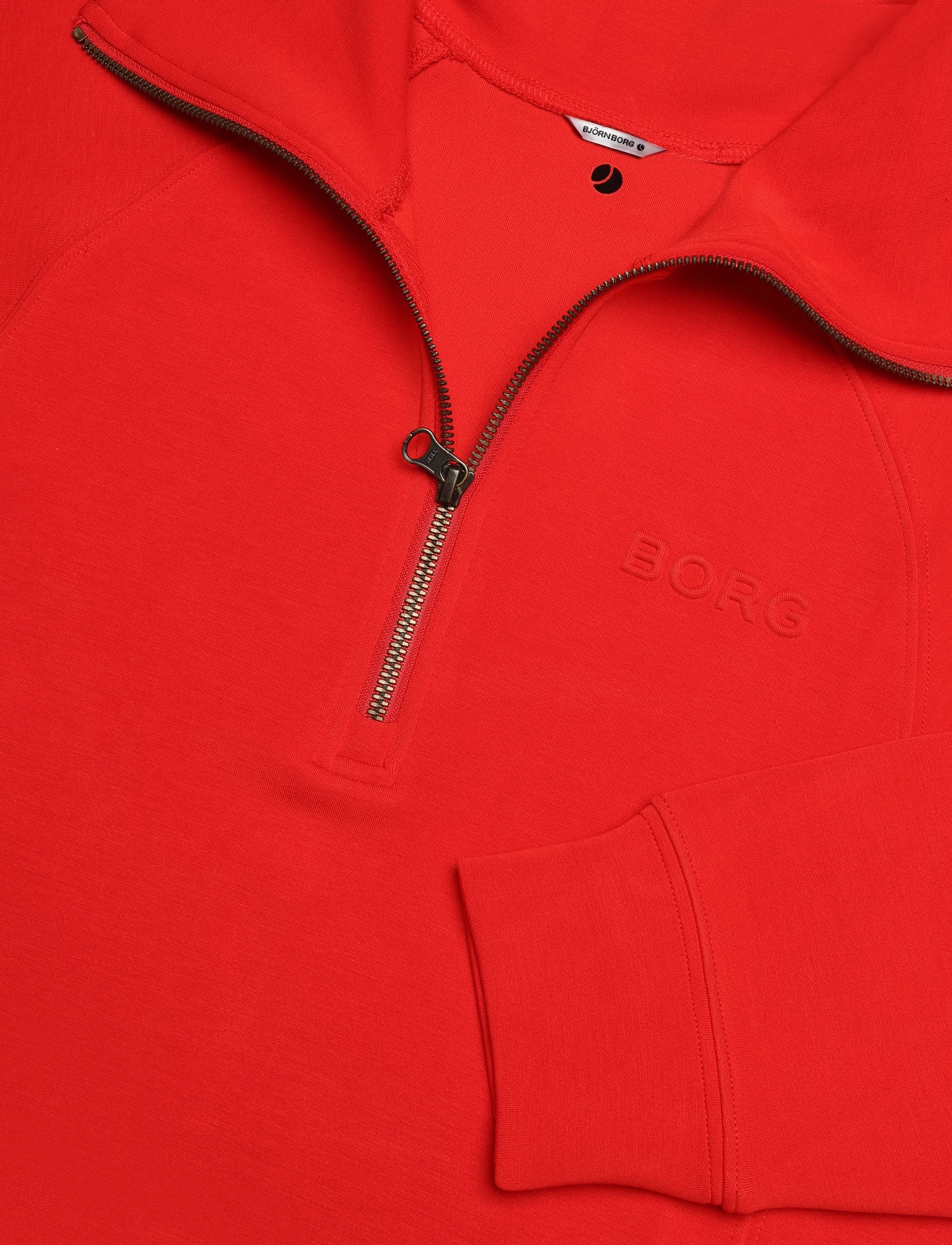 Björn Borg - STUDIO SOFT HALFZIP SWEATSHIRT - dressipluusid ja pusad - flame scarlet - 2