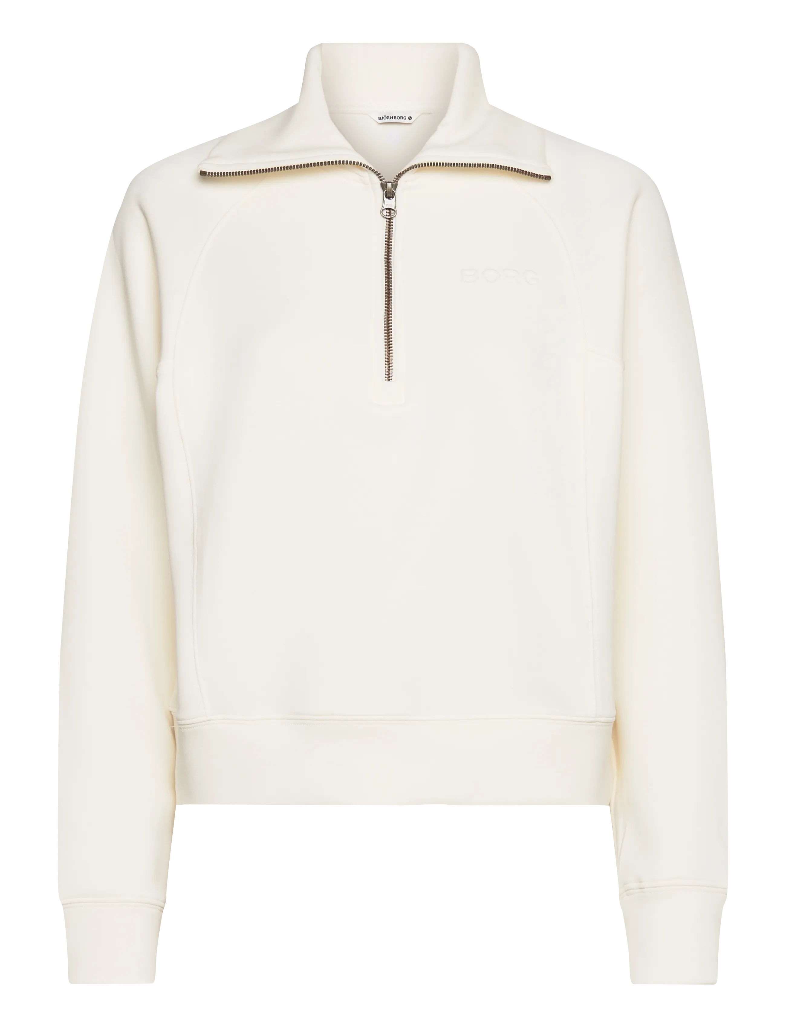 Björn Borg STUDIO SOFT HALFZIP SWEATSHIRT - Tøj - TOFU / cream