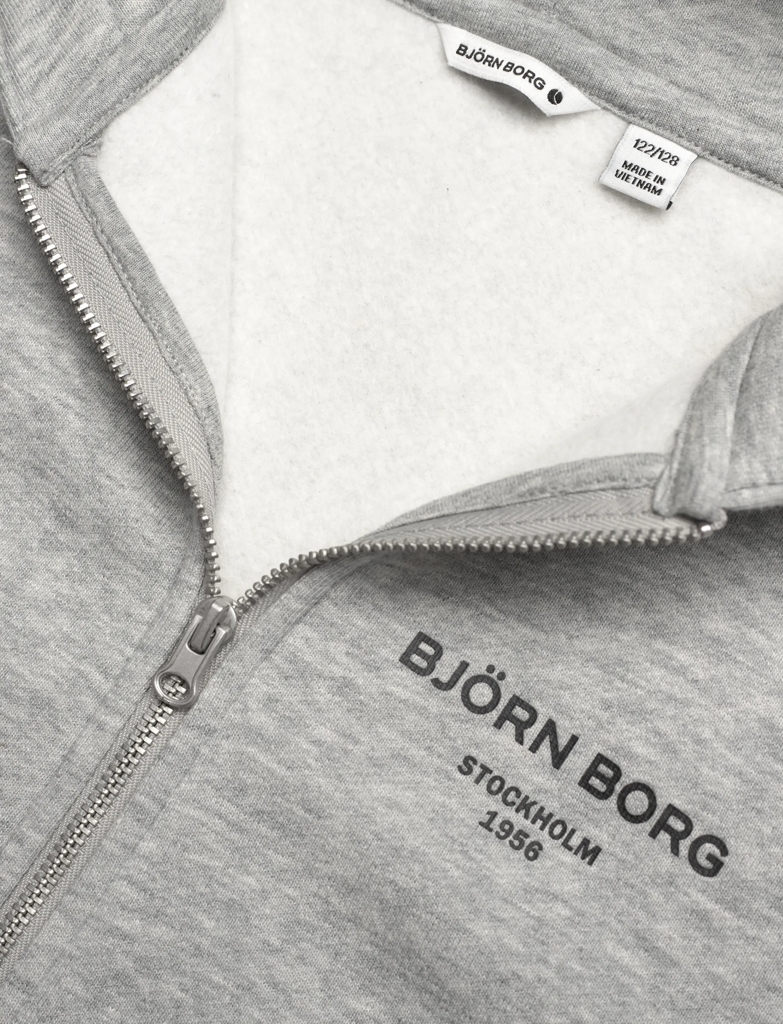 Björn Borg - BORG ESSENTIAL 1 ZIP HOODIE - hoodies - light grey melange - 2