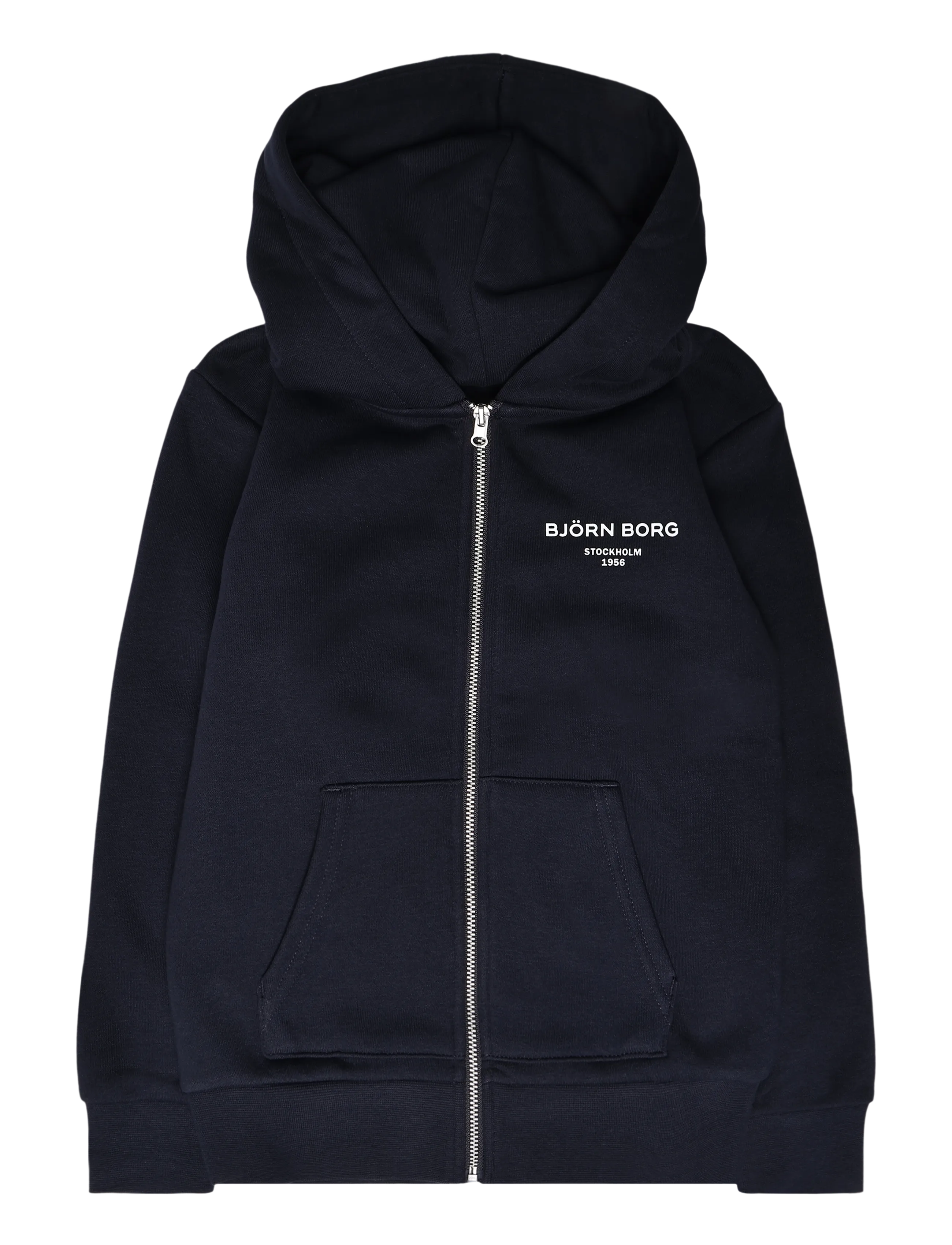Björn Borg BORG ESSENTIAL 1 ZIP HOODIE - Barn 98-134 - NIGHT SKY / navy