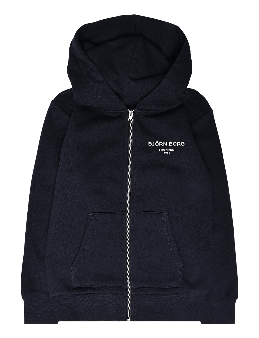 Björn Borg - BORG ESSENTIAL 1 ZIP HOODIE - kapuzenpullover - night sky - 0