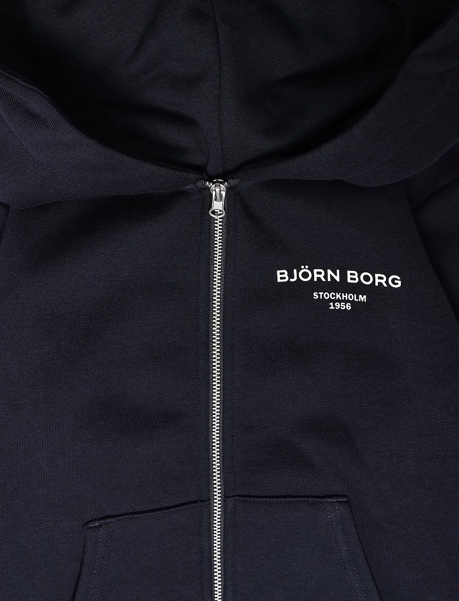 Björn Borg - BORG ESSENTIAL 1 ZIP HOODIE - kapuzenpullover - night sky - 2