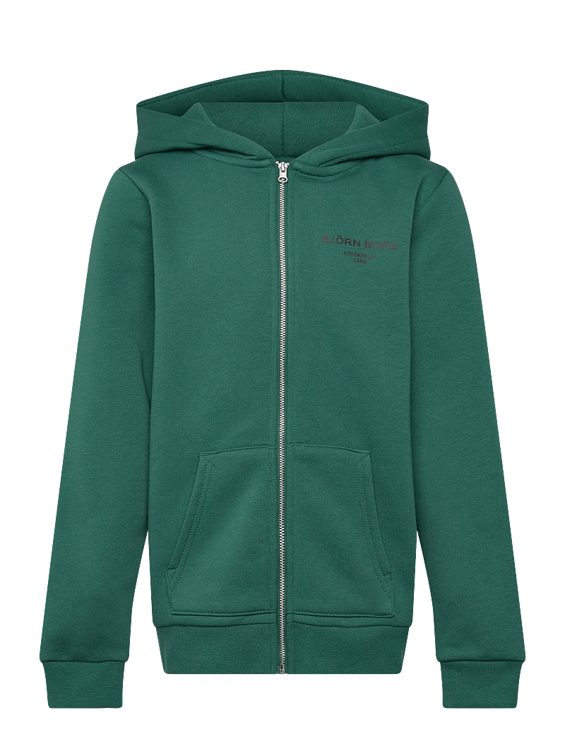Björn Borg - BORG ESSENTIAL 1 ZIP HOODIE - kapuzenpullover - posy green - 0