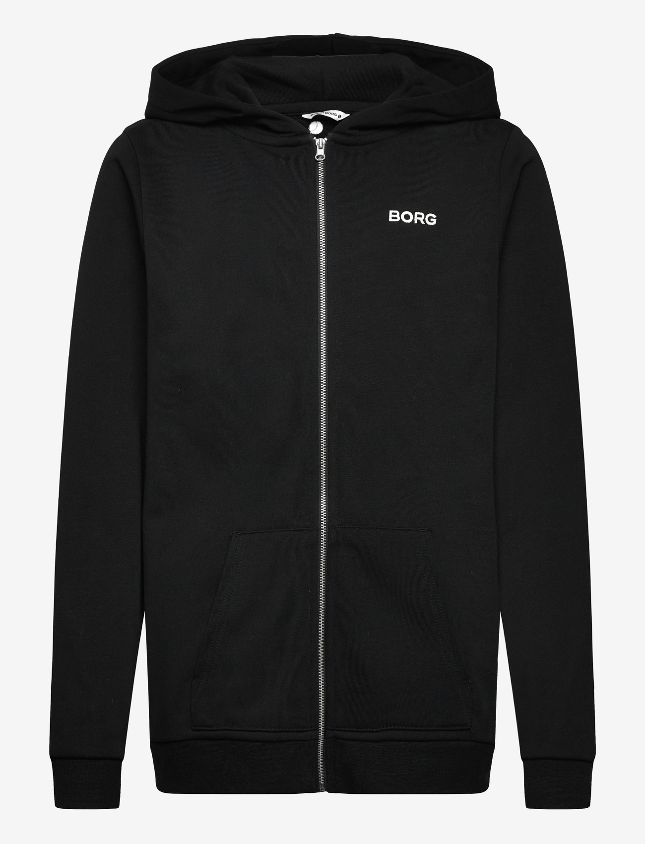 Björn Borg - BORG ESSENTIAL 4 ZIP HOODIE - kapuutsiga dressipluusid - black beauty - 0