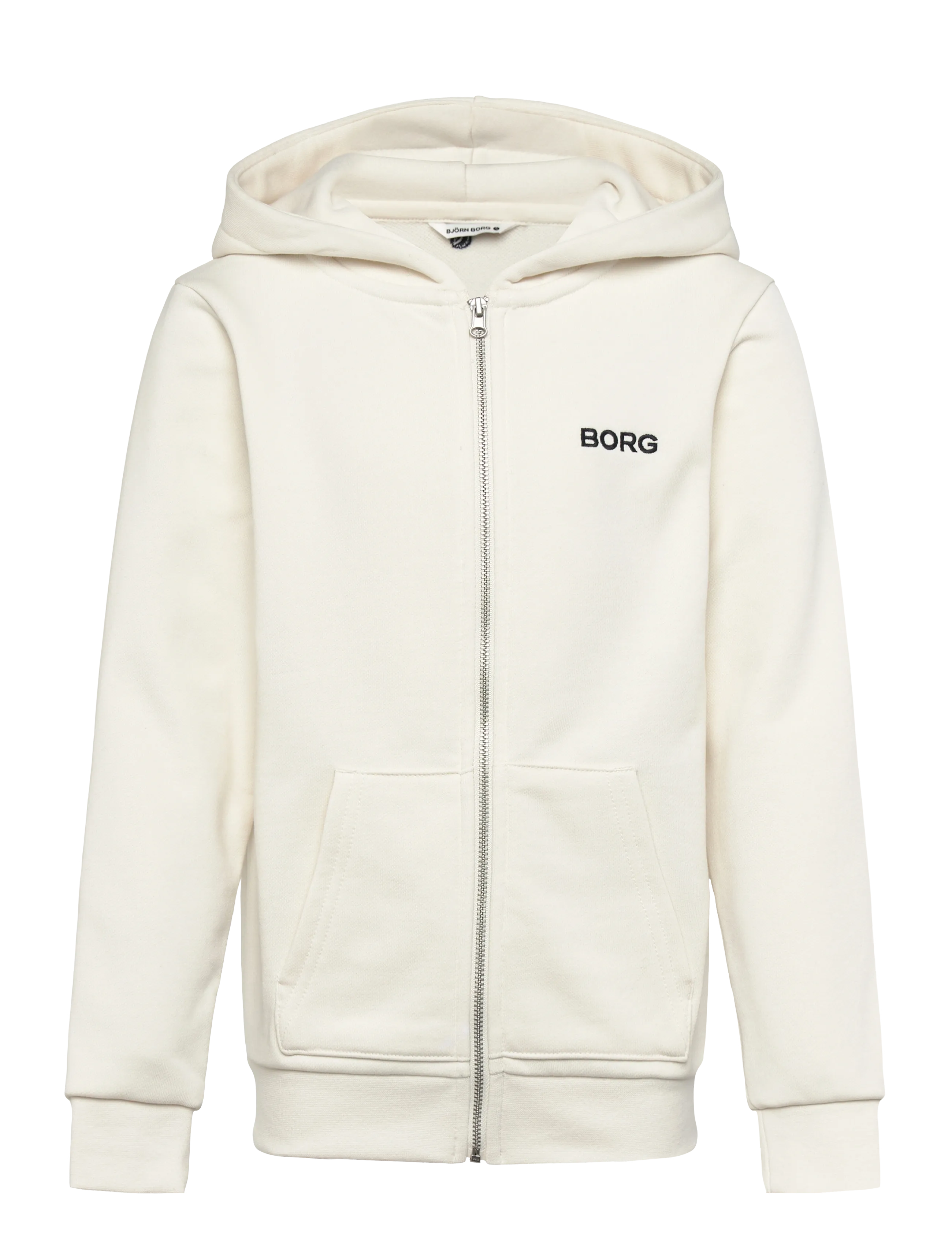 Björn Borg BORG ESSENTIAL 4 ZIP HOODIE - Tøj - TOFU / white