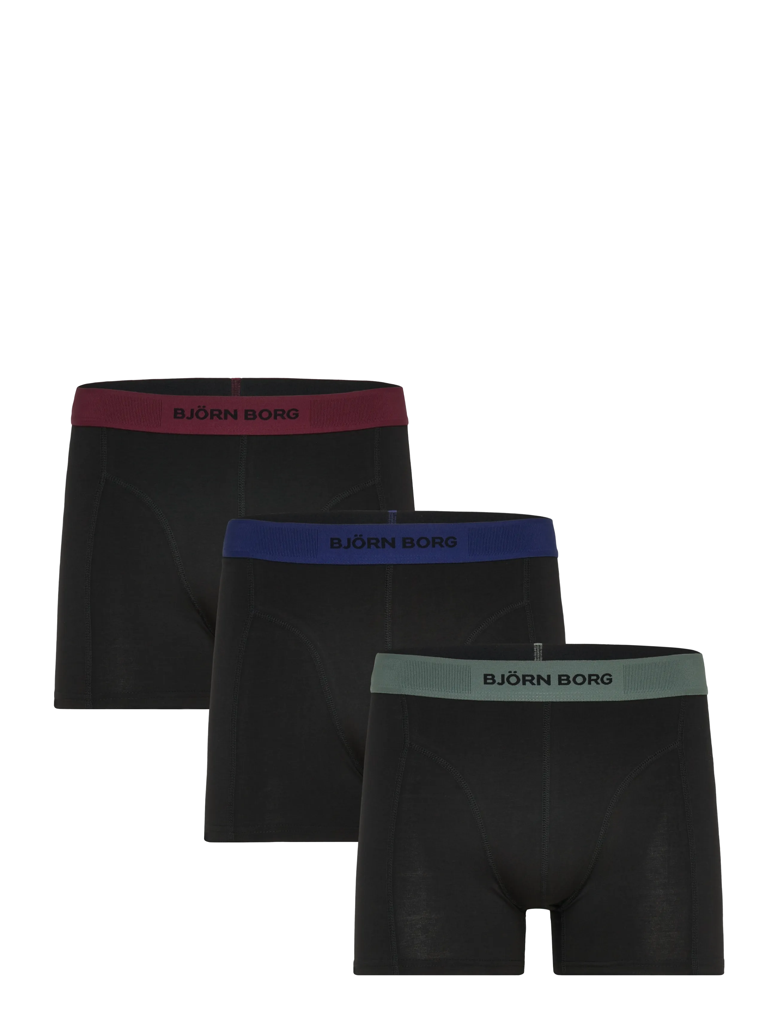 Björn Borg Organic Cotton Stretch Boxer 3P, Mænd, Boxertrusser, Sort, Str: XXL