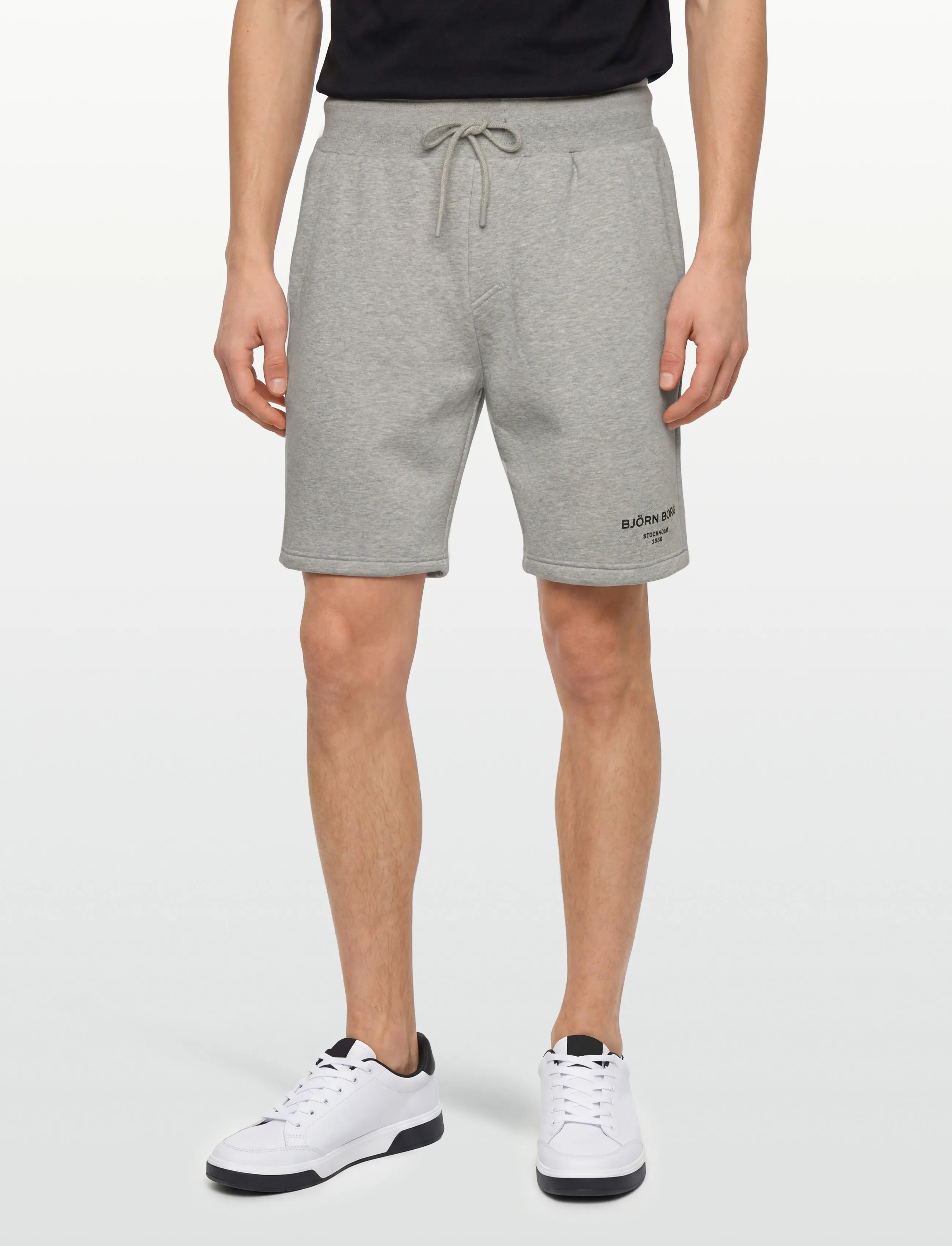 Björn Borg - BORG ESSENTIAL 1 SWEATSHORTS - sweatshorts - light grey melange - 3