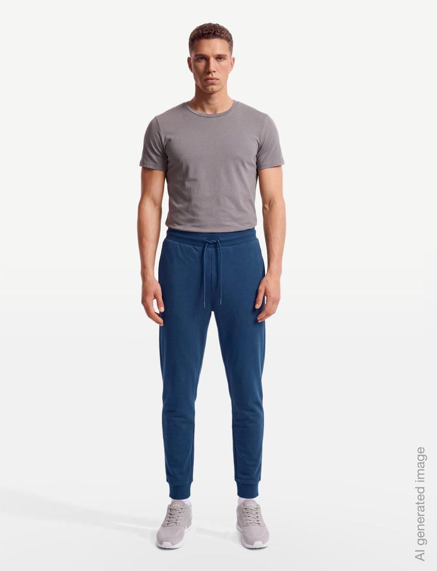 Björn Borg - BORG ESSENTIAL 1 TAPERED SWEATPANTS - bukser - estate blue - 0