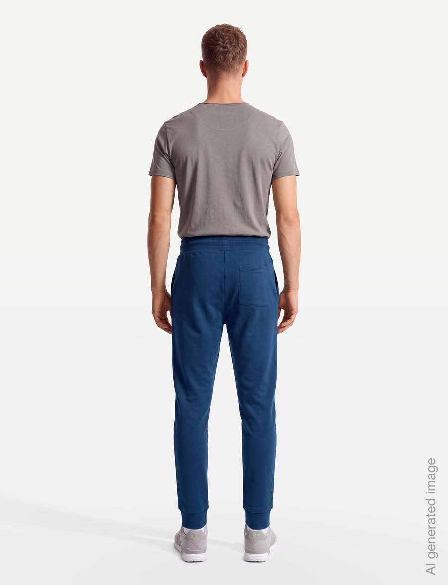 Björn Borg - BORG ESSENTIAL 1 TAPERED SWEATPANTS - bukser - estate blue - 4