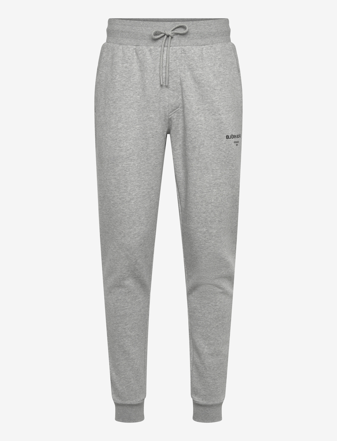 Björn Borg - BORG ESSENTIAL 1 TAPERED SWEATPANTS - bukser - light grey melange - 0