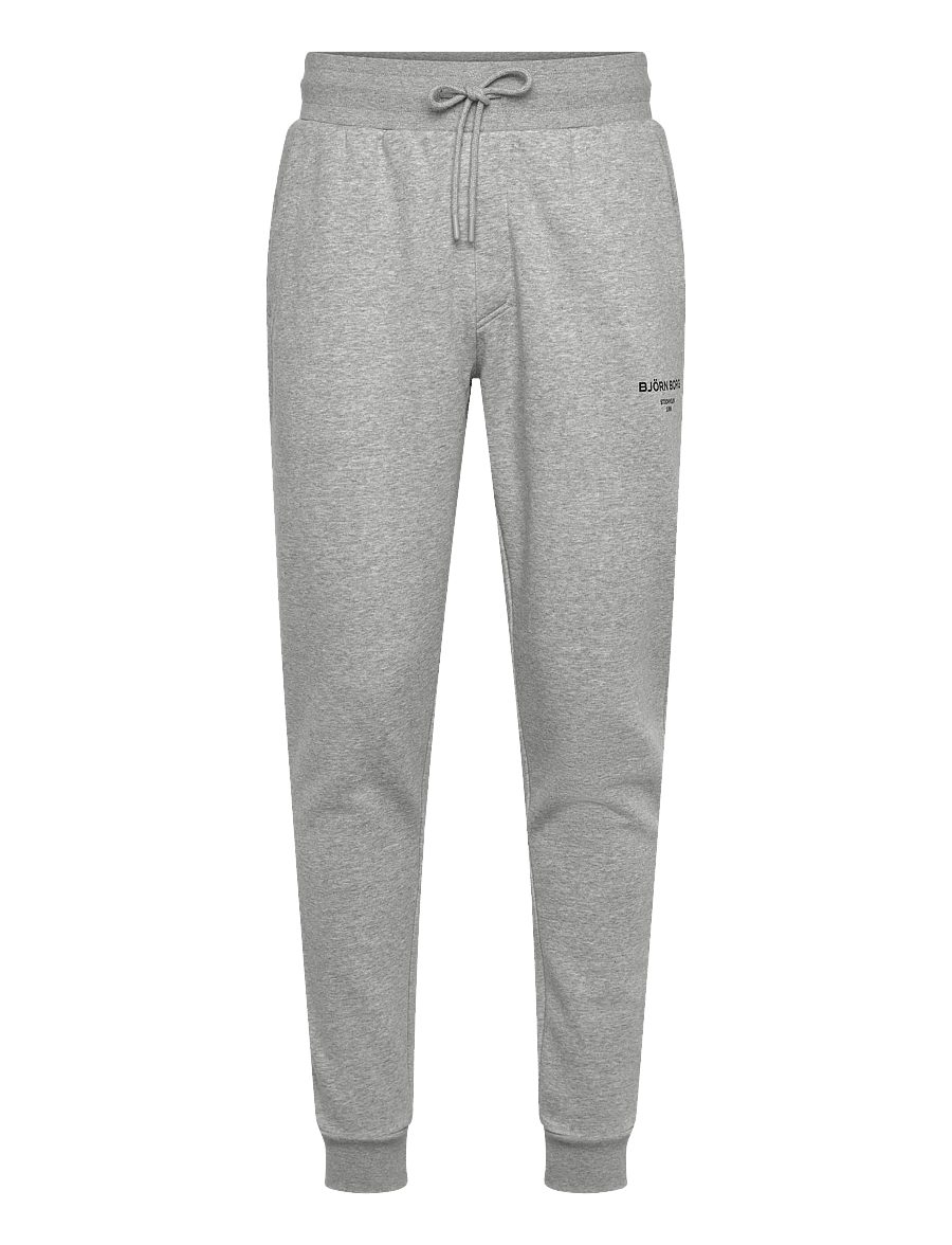 Björn Borg - BORG ESSENTIAL 1 TAPERED SWEATPANTS - bukser - light grey melange - 0