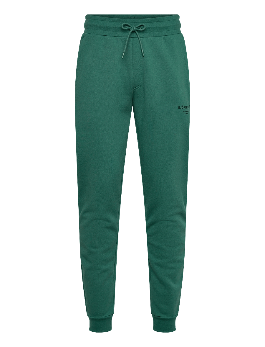 Björn Borg - BORG ESSENTIAL 1 TAPERED SWEATPANTS - bukser - posy green - 1