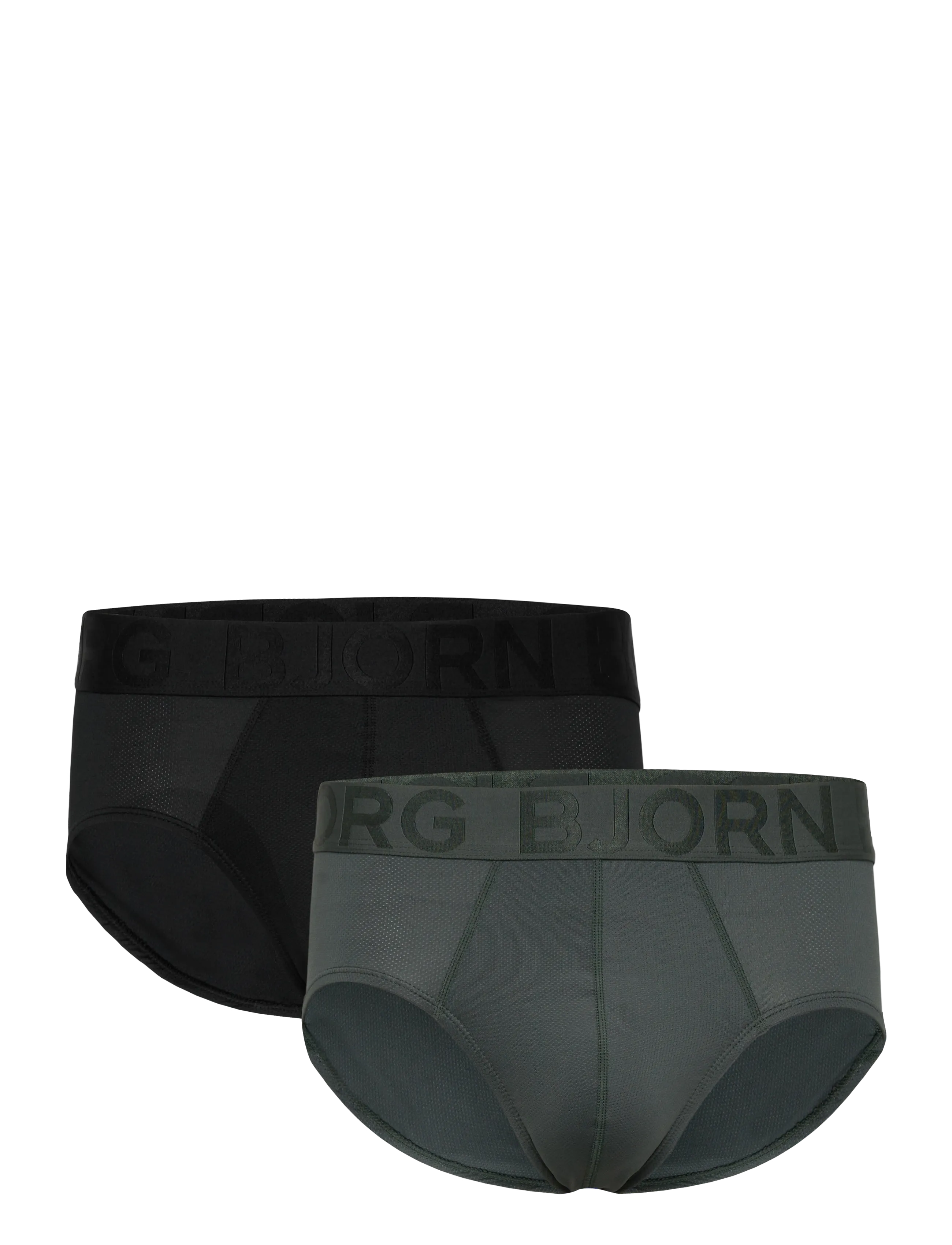 Björn Borg SPORTS MESH BRIEF 2p - Kleidung - MULTIPACK 1 / khaki/green