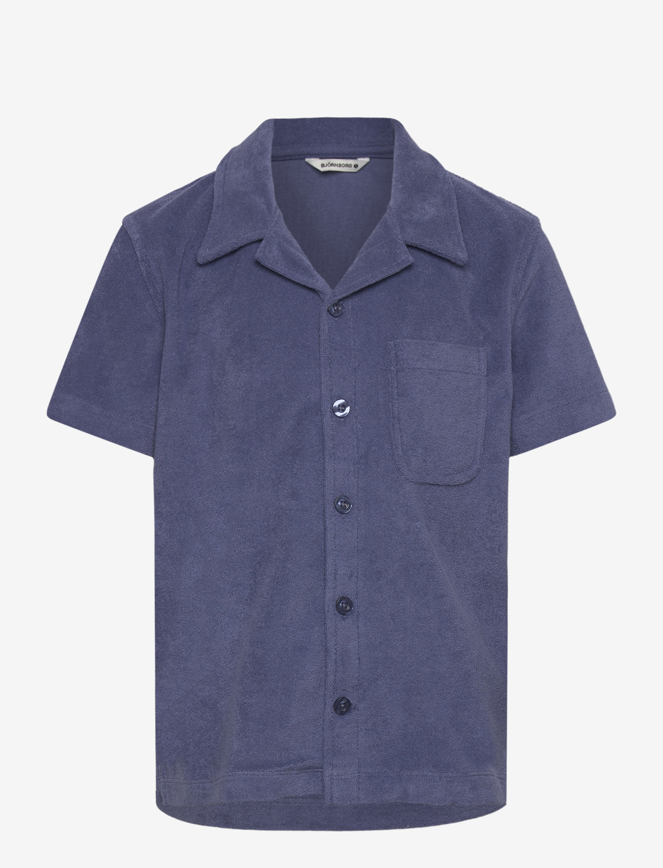Björn Borg - BORG TOWELING POOL SHIRT - kortærmede skjorter - coastal fjord - 0