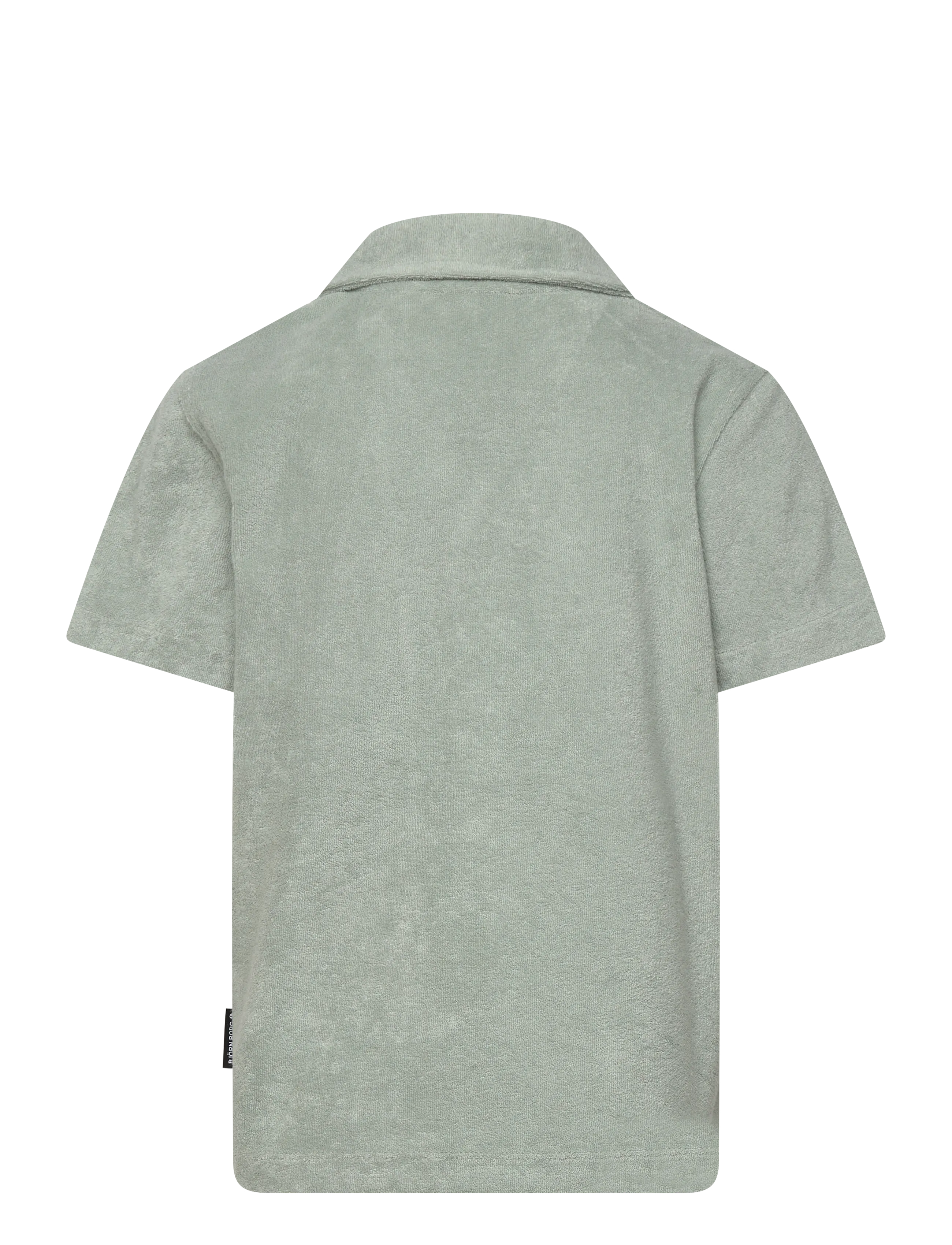 Björn Borg - BORG TOWELING POOL SHIRT - kortærmede skjorter - slate gray - 1