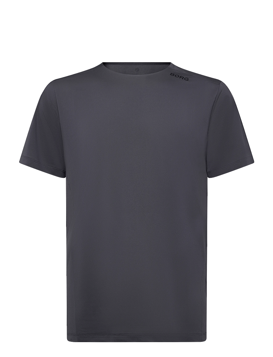 Björn Borg - BORG FEATHER T-SHIRT - oberteile & t-shirts - asphalt - 0